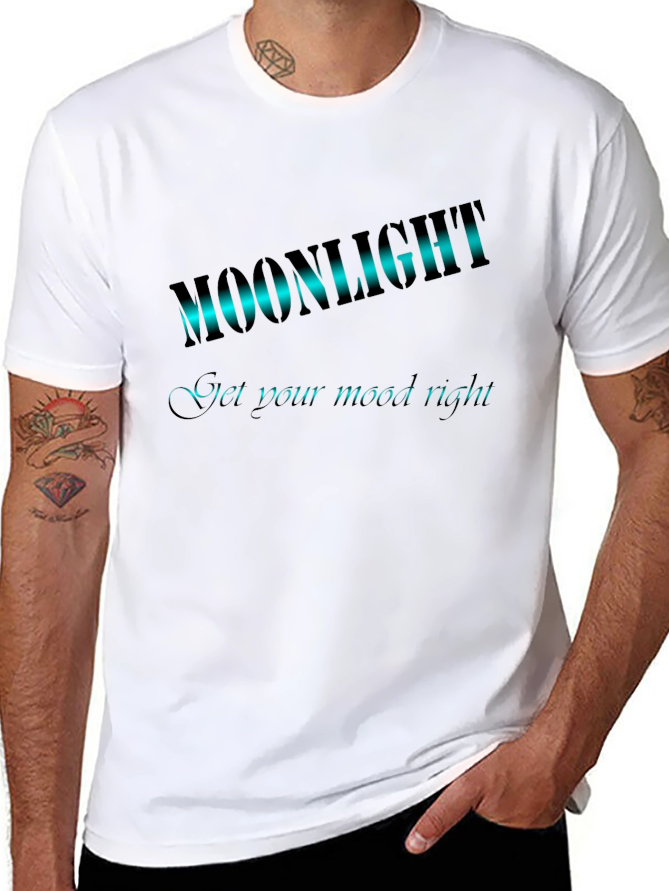 Moonlight Graphic T-Shirt - Black Tee