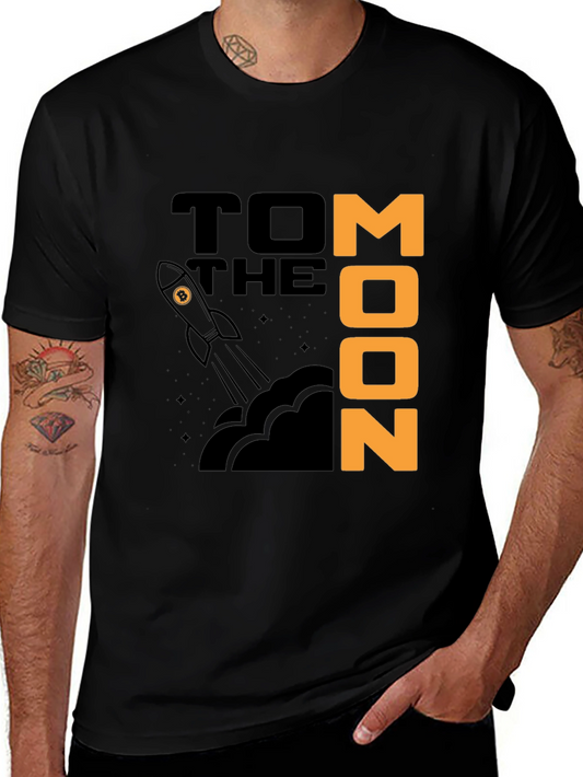To The Moon T-Shirt - Bitcoin Rocket