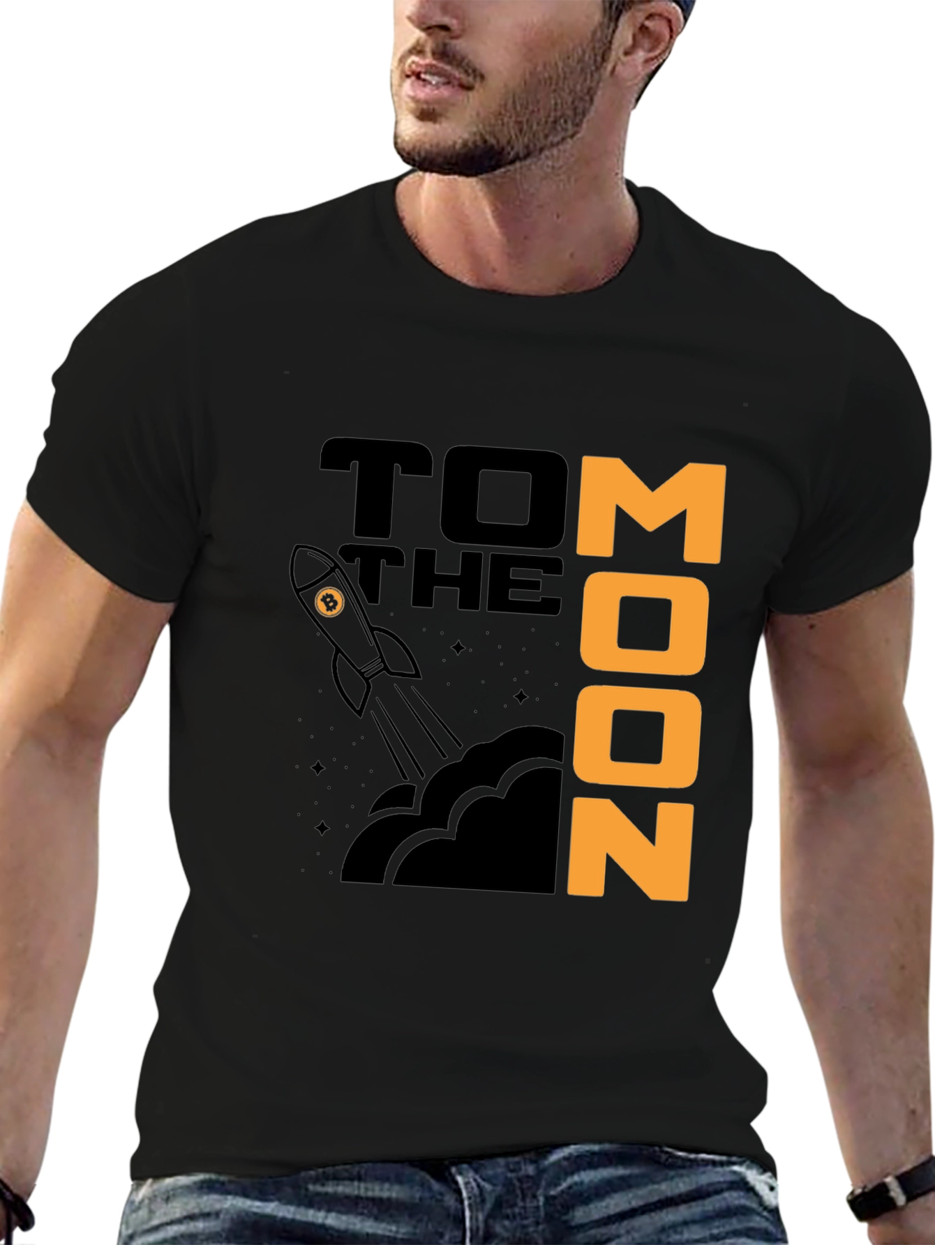 To The Moon T-Shirt - Bitcoin Rocket