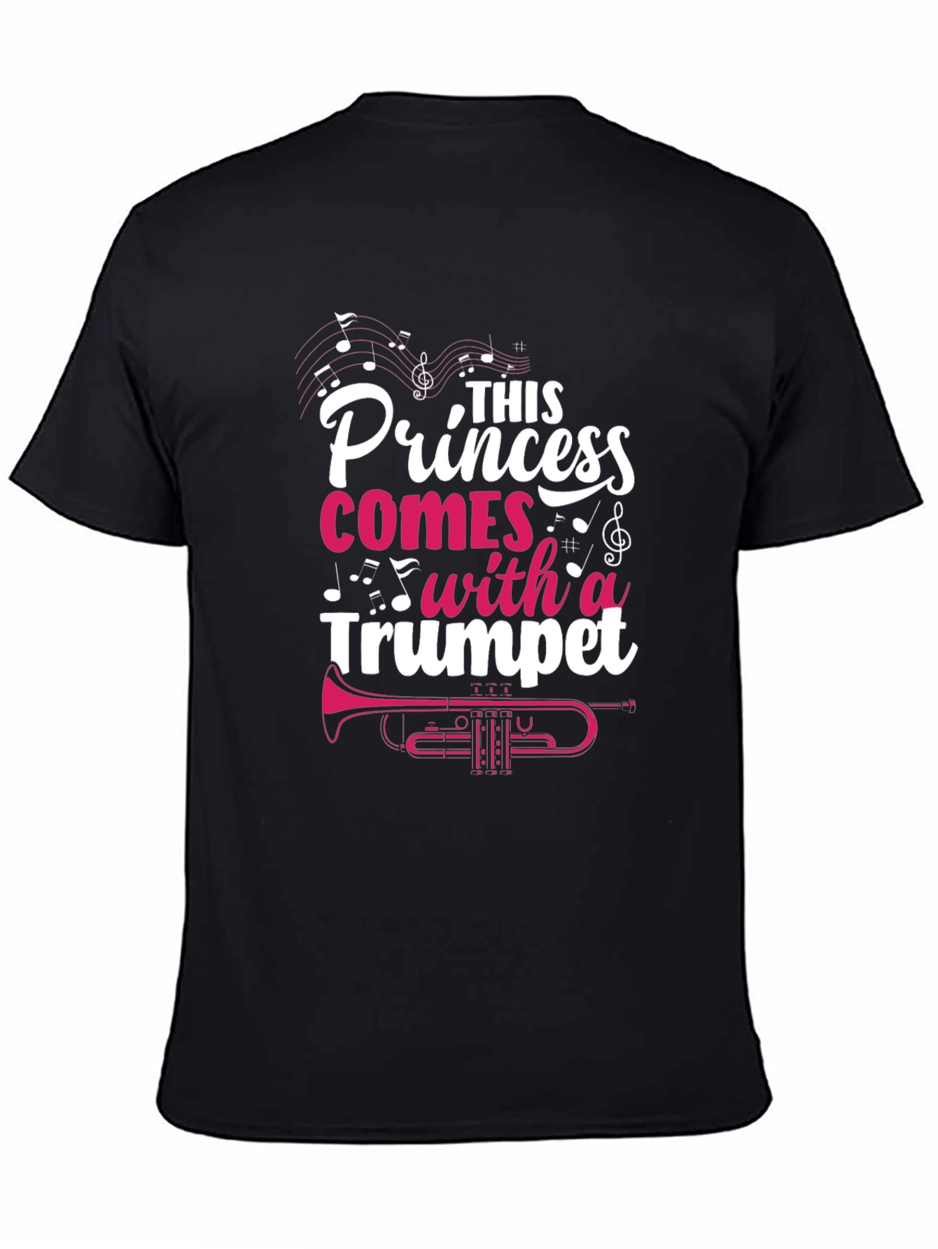 Princess Trumpet Player T-Shirt - Music Lover Tee