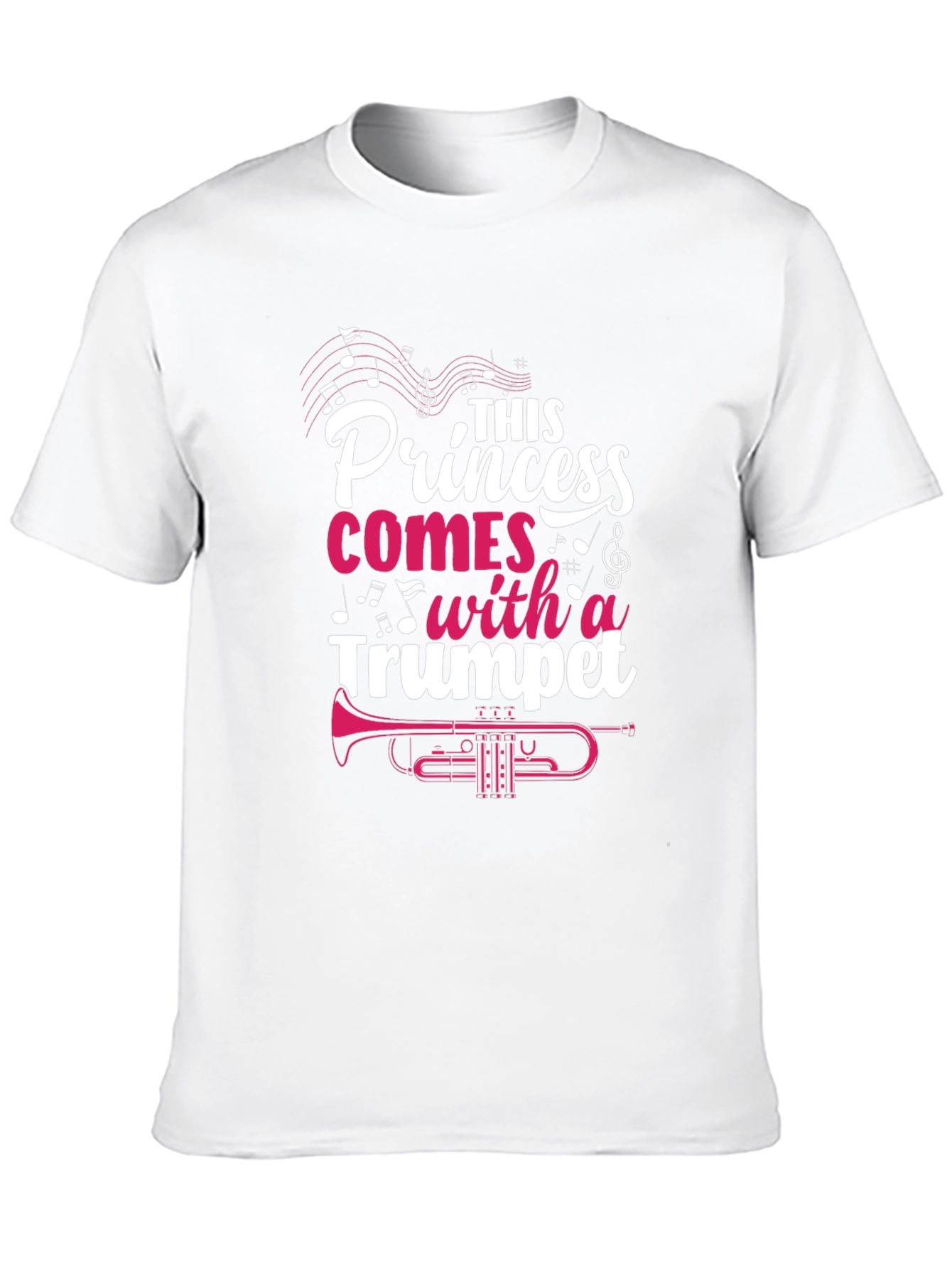 Princess Trumpet Player T-Shirt - Music Lover Tee