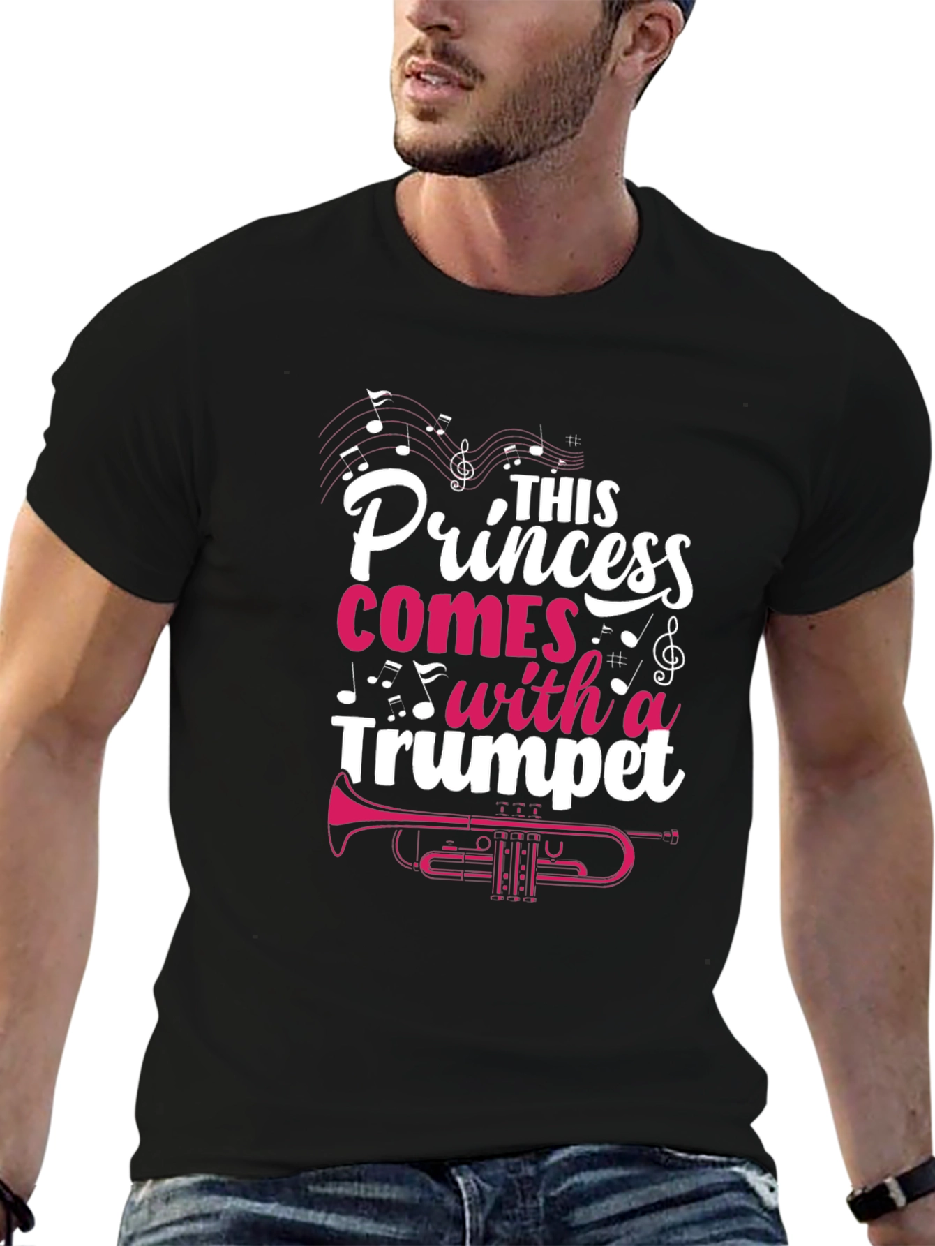 Princess Trumpet Player T-Shirt - Music Lover Tee