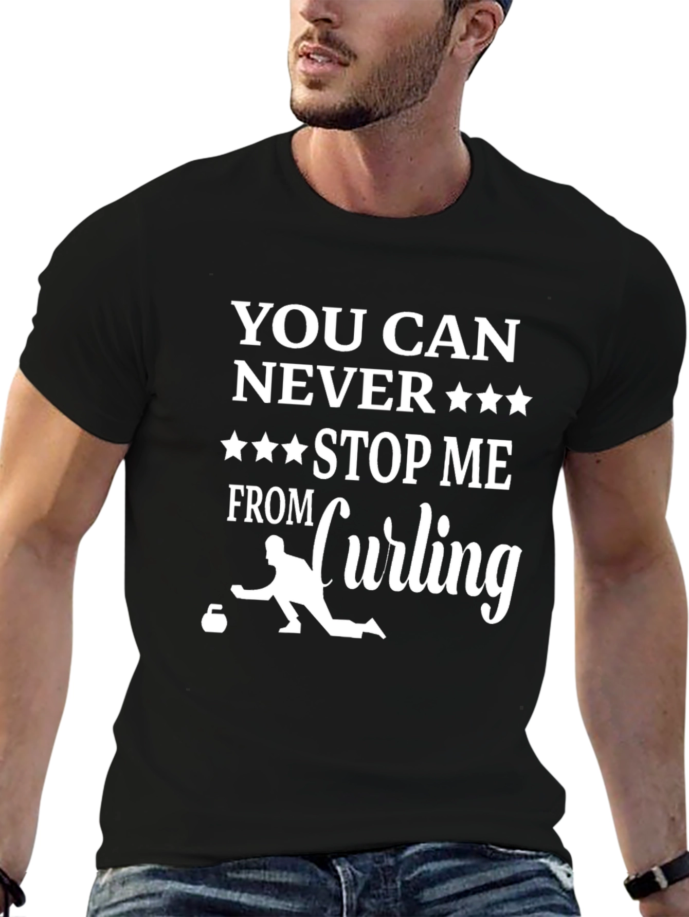 Curling Fan T-Shirt: You Can Never Stop Me