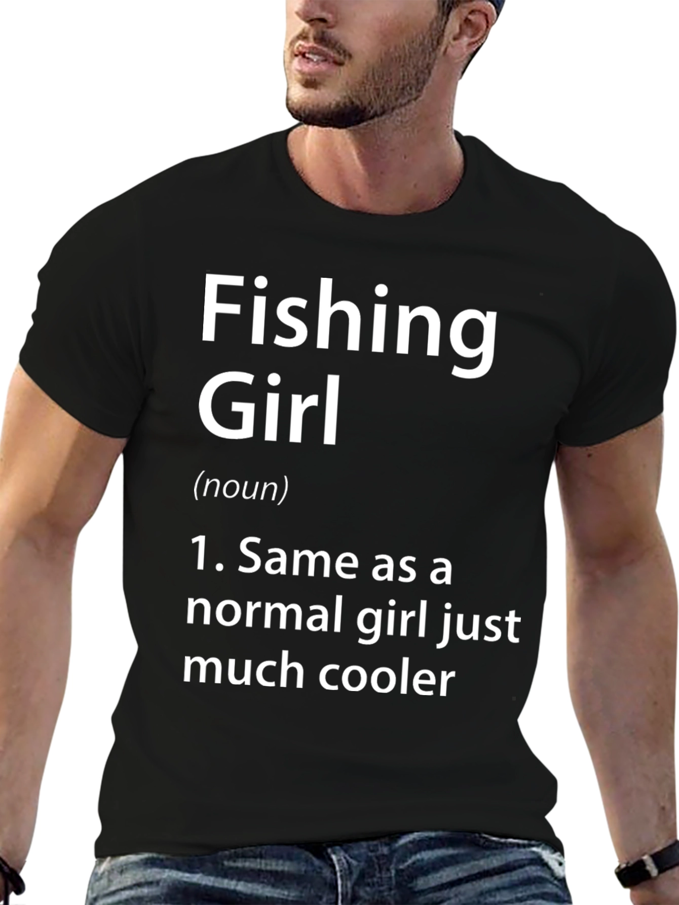 Fishing Girl T-Shirt - Cool Definition Tee