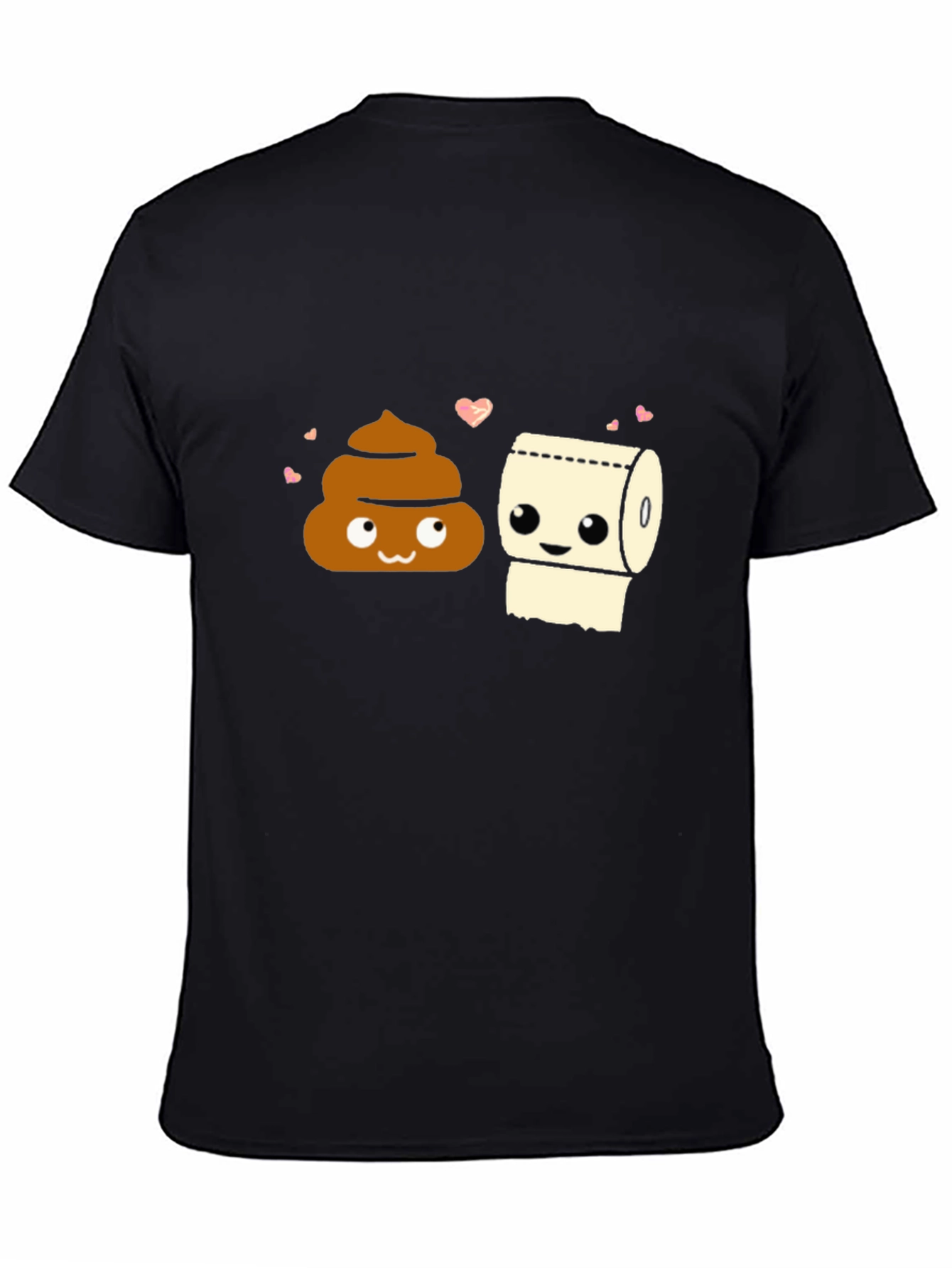 Funny Poop & Toilet Paper Matching Couple T-Shirt