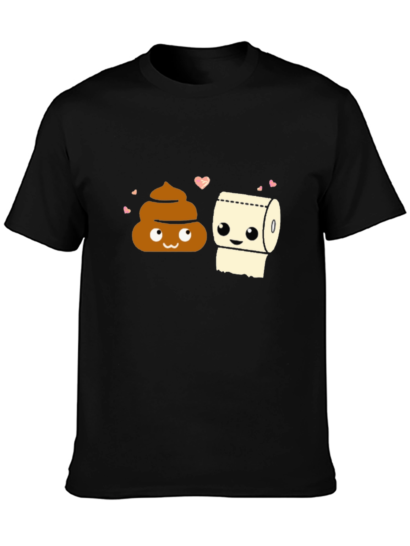 Funny Poop & Toilet Paper Matching Couple T-Shirt
