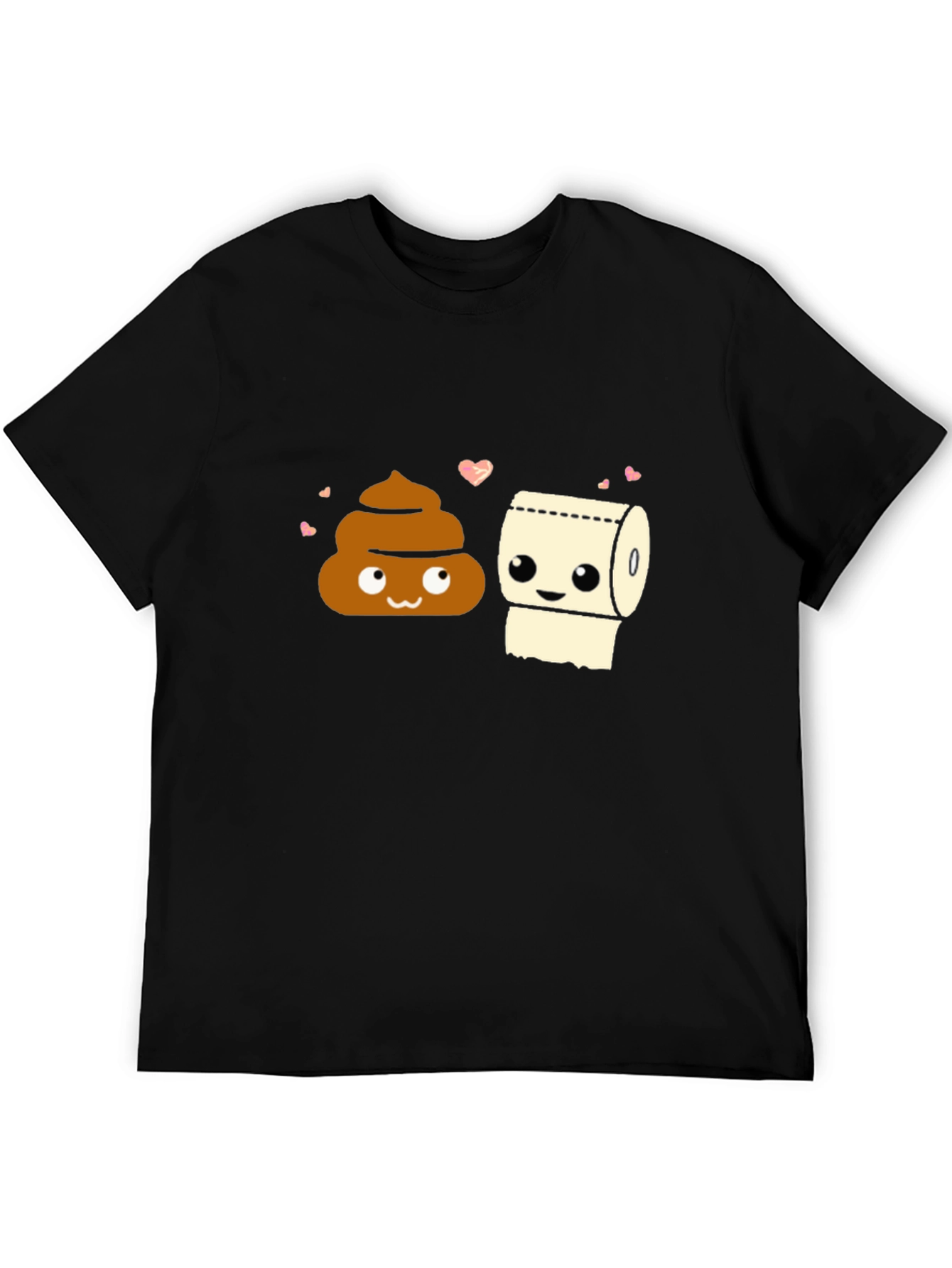 Funny Poop & Toilet Paper Matching Couple T-Shirt