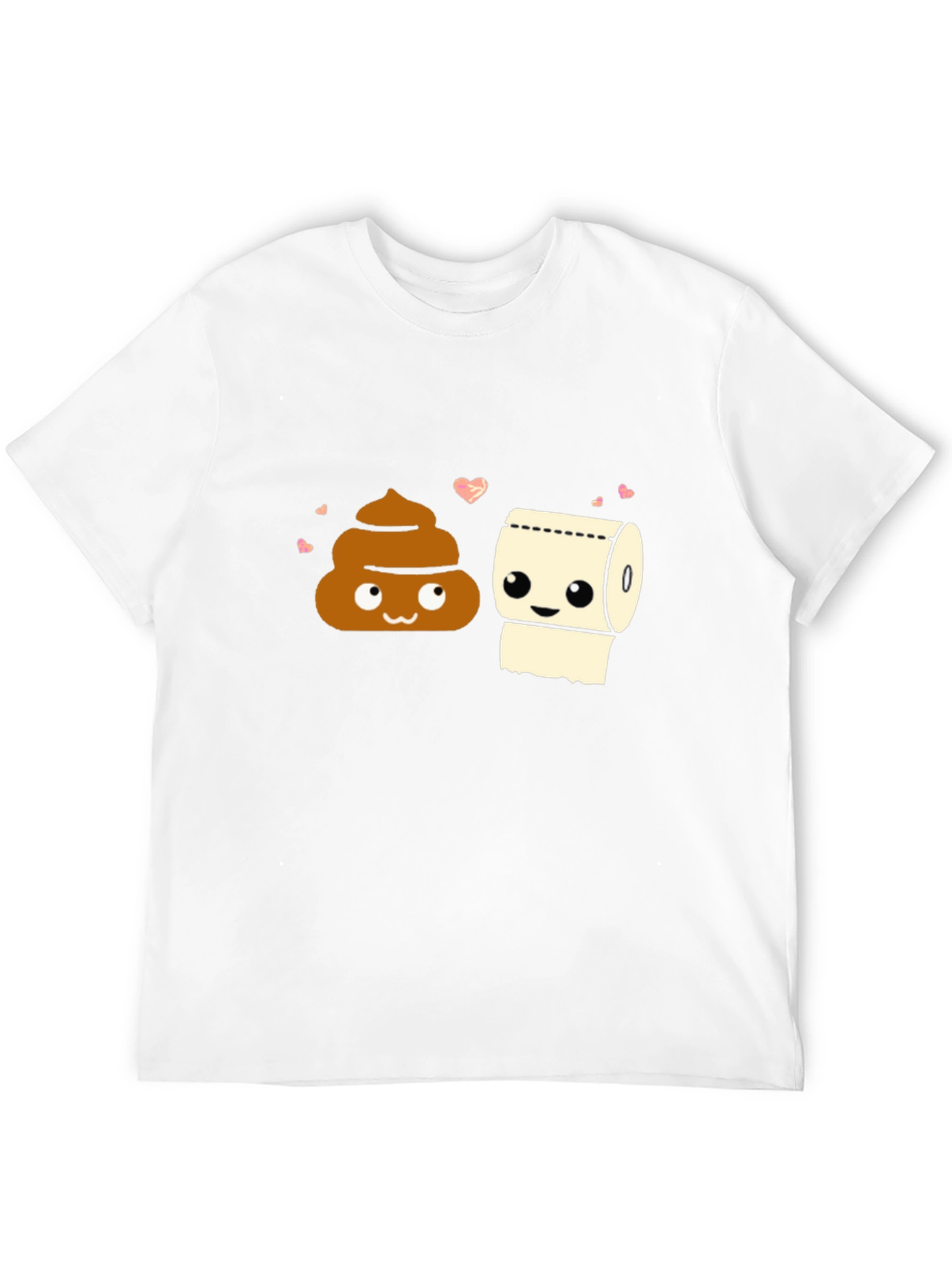 Funny Poop & Toilet Paper Matching Couple T-Shirt