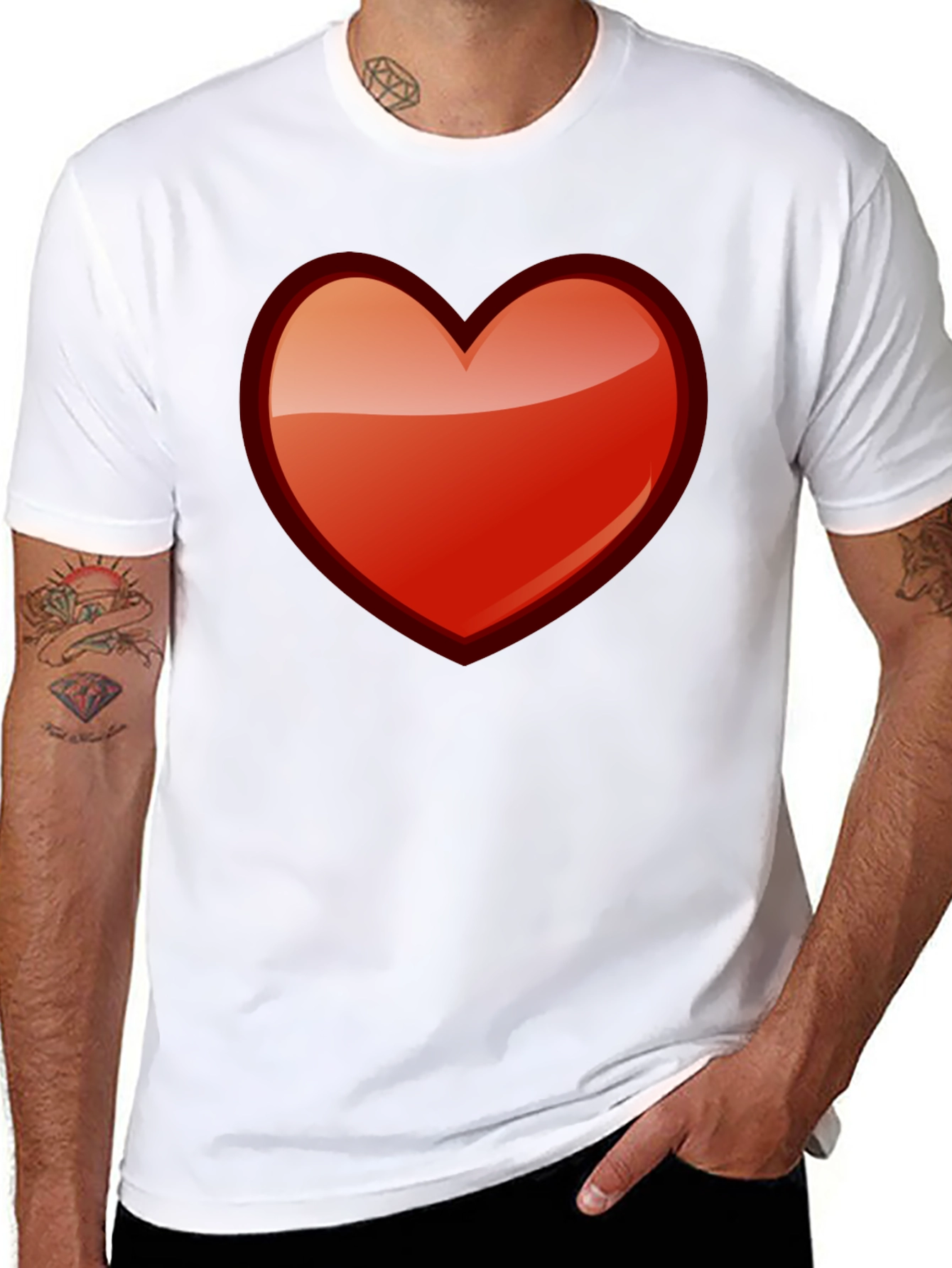 Heart Graphic T-Shirt - Bold & Stylish