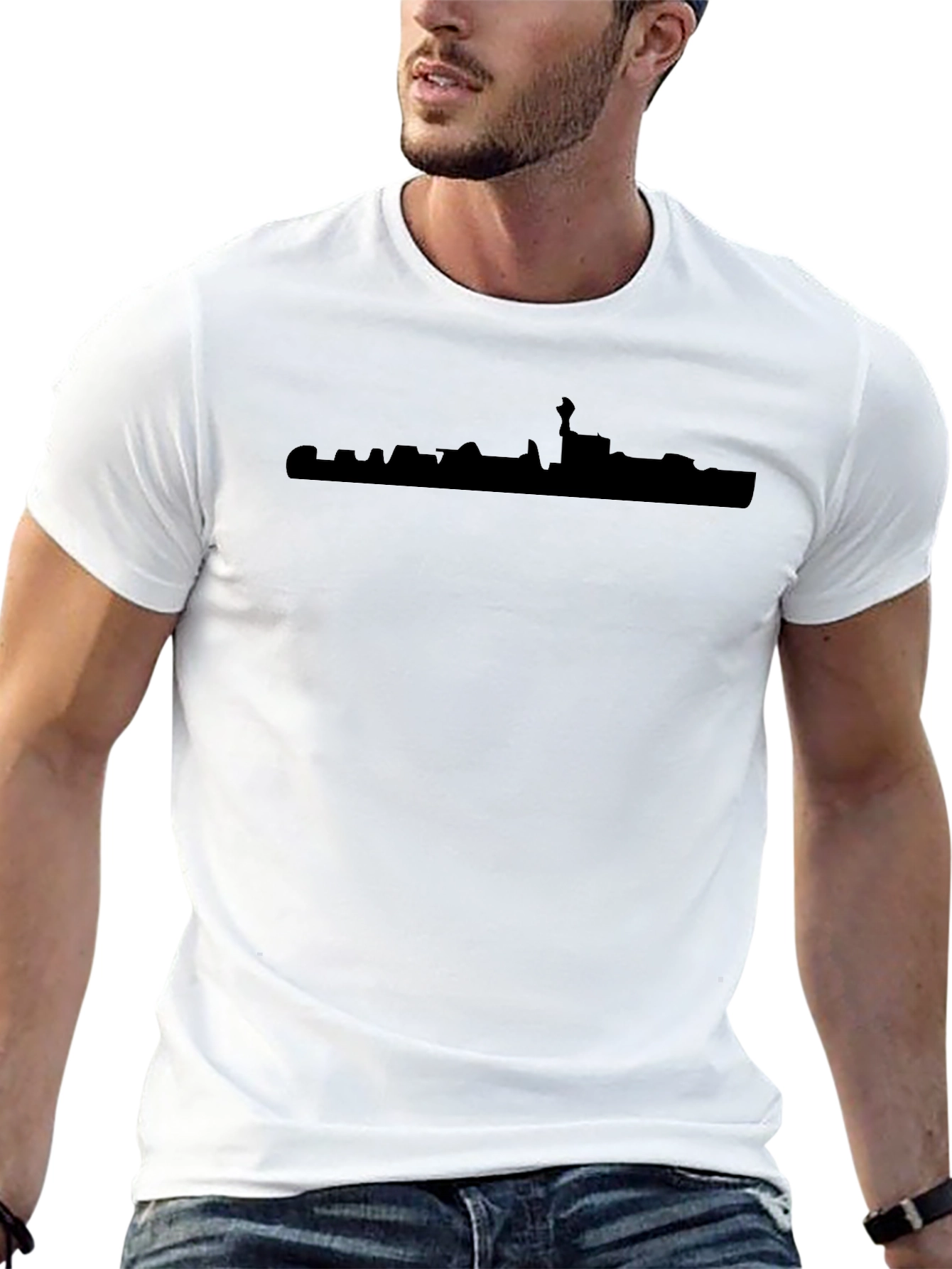 City Skyline Black T-Shirt