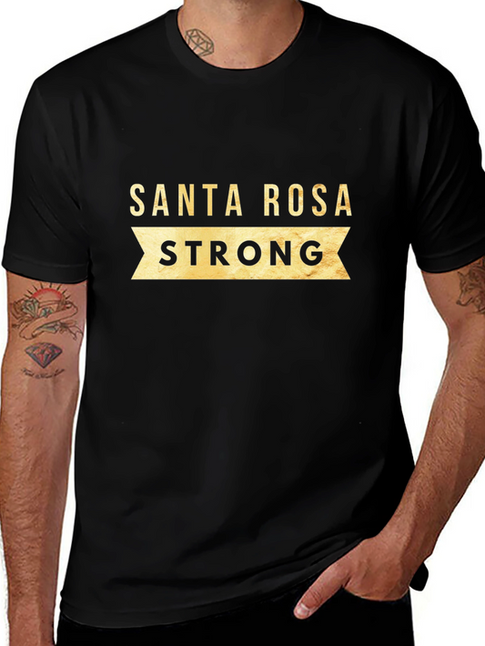 Santa Rosa Strong Graphic Tee - Black
