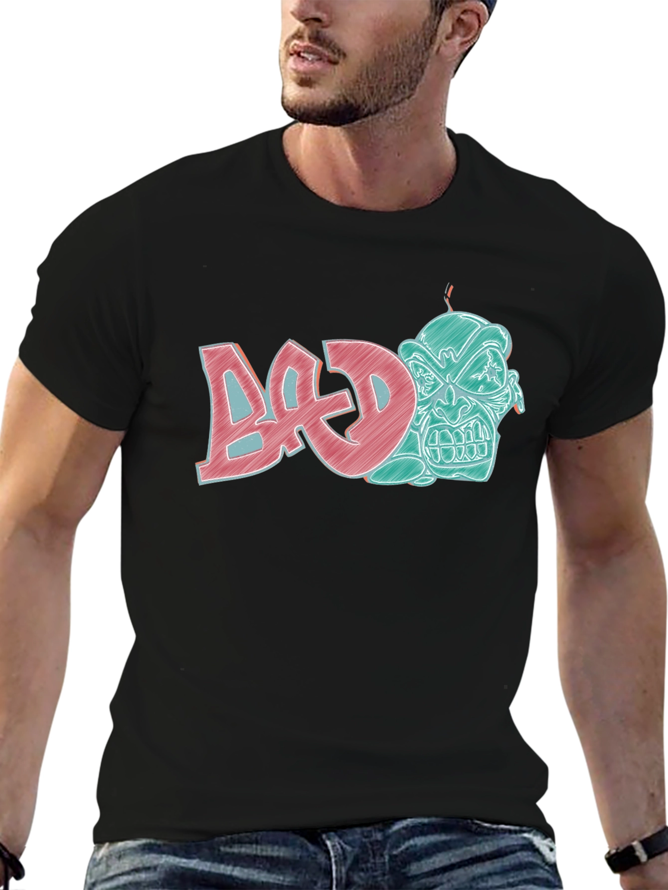 Edgy Graphic T-Shirt - BAD