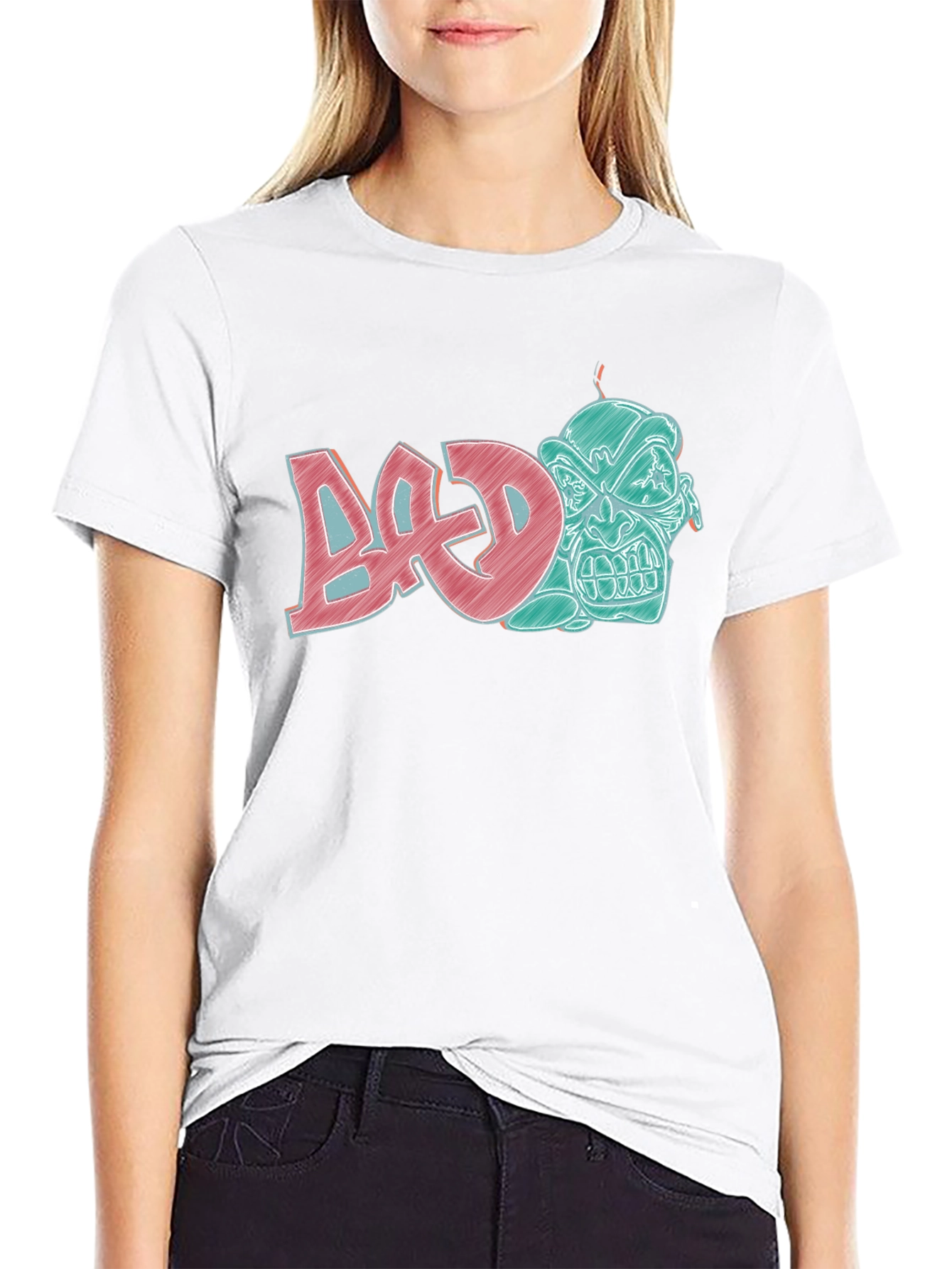 Edgy Graphic T-Shirt - BAD