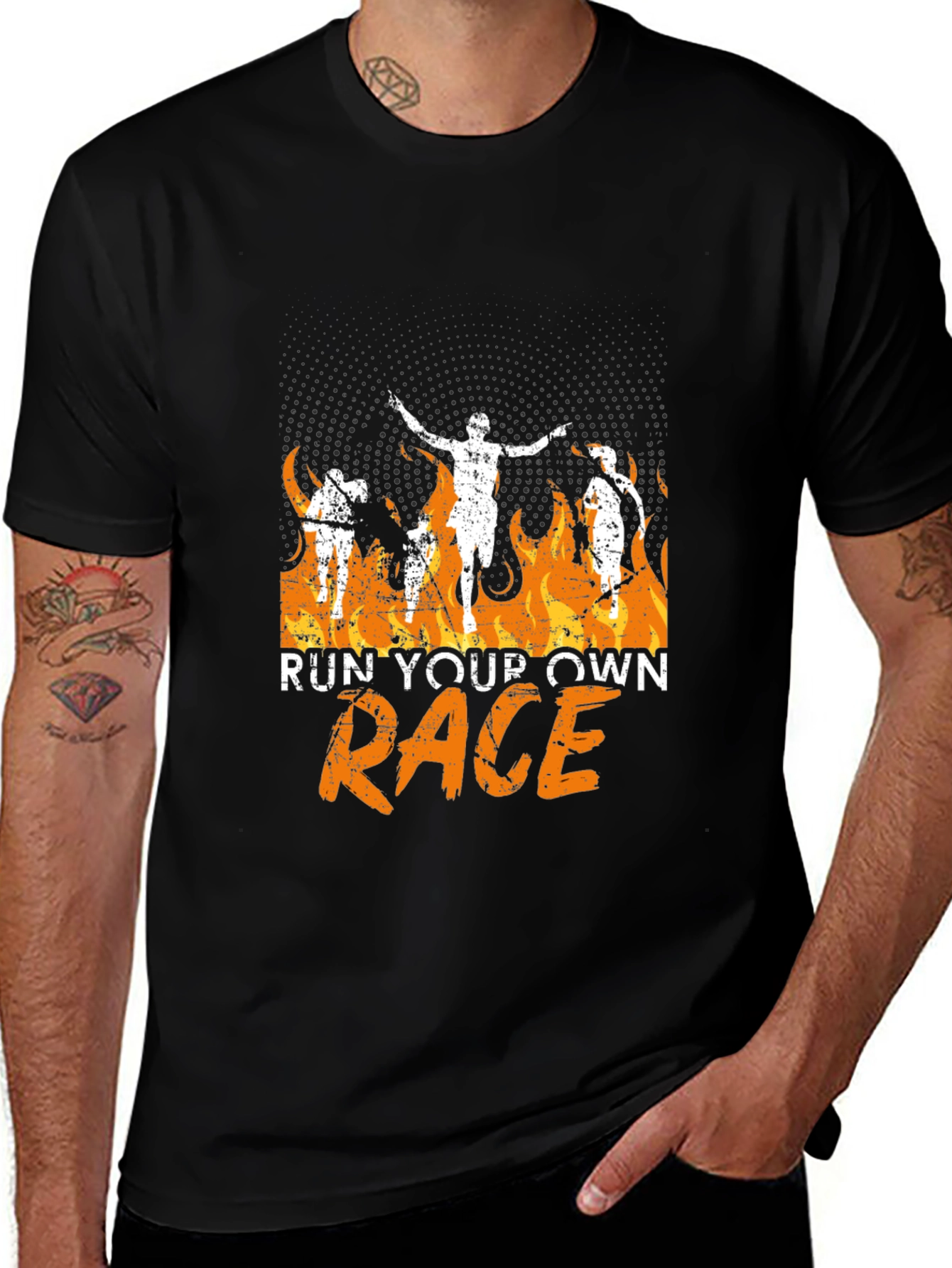 Run Your Own Race Graphic T-Shirt