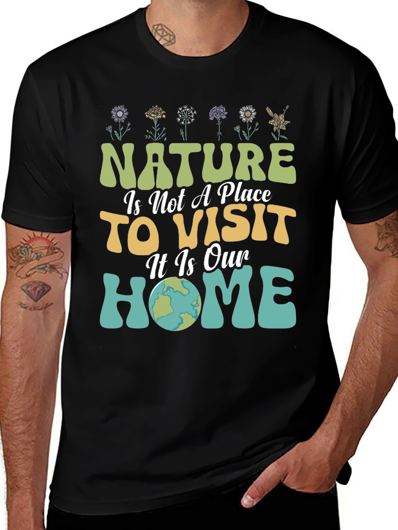 Nature Is Our Home Graphic T-Shirt