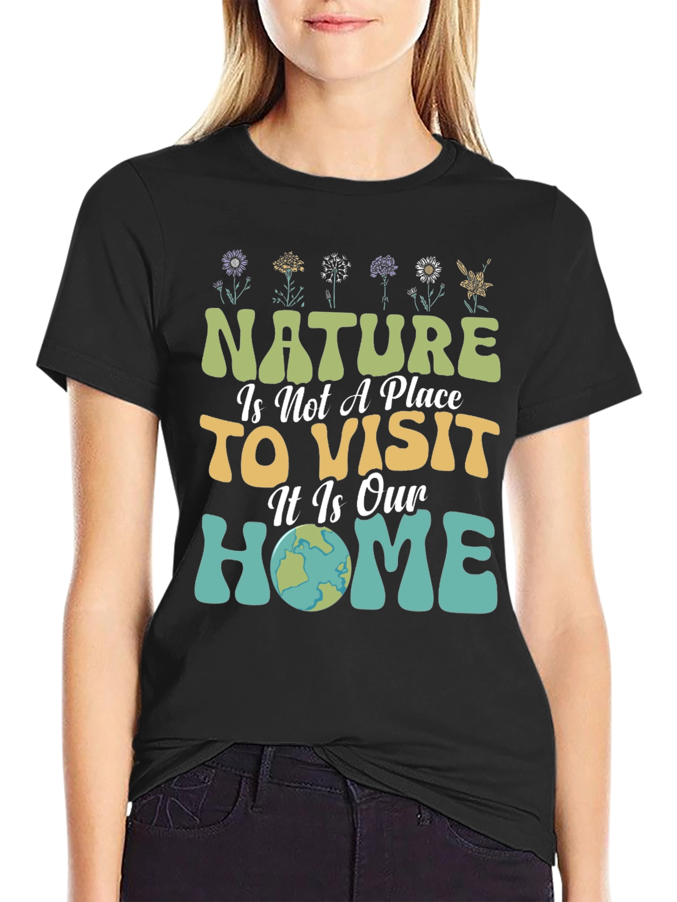 Nature Is Our Home Graphic T-Shirt