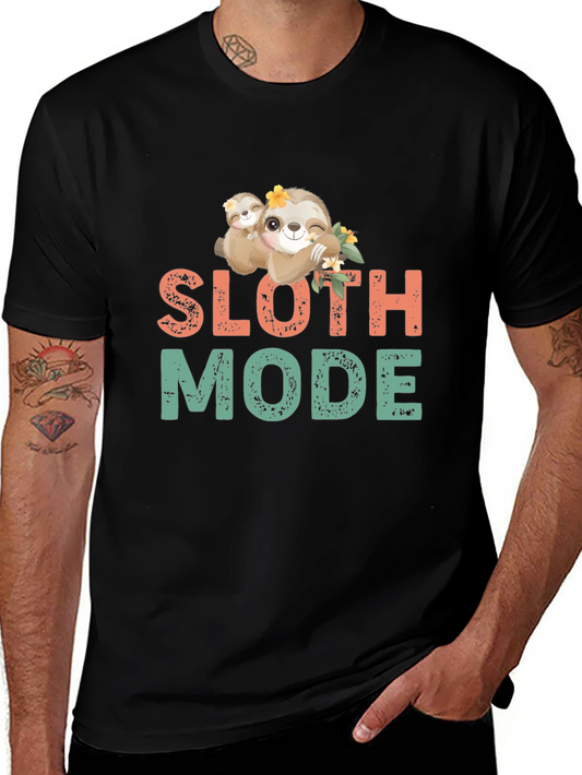 Sloth Mode Graphic Tee - Cute & Comfy