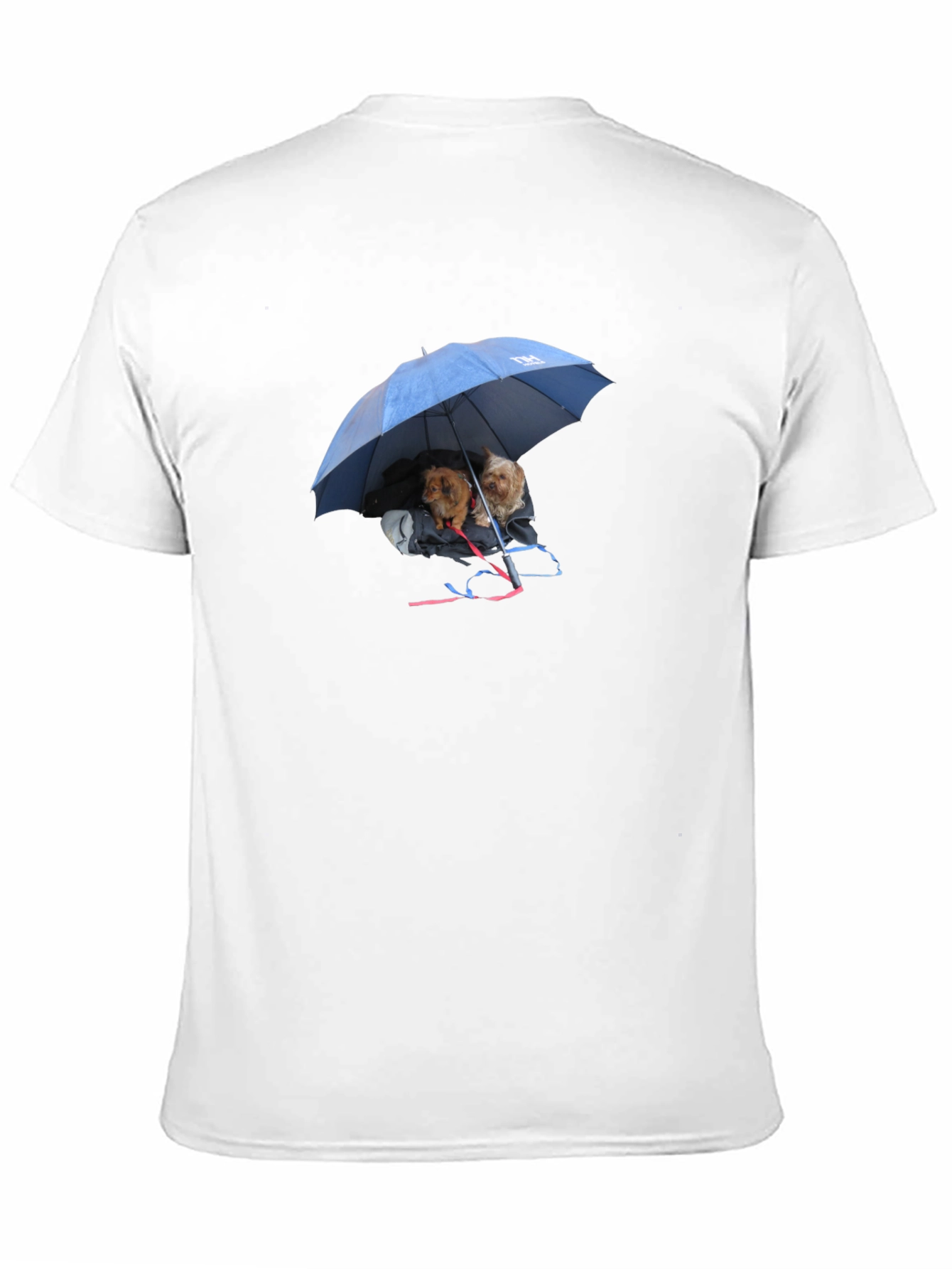 Dogs Under Umbrella Graphic Tee - Black