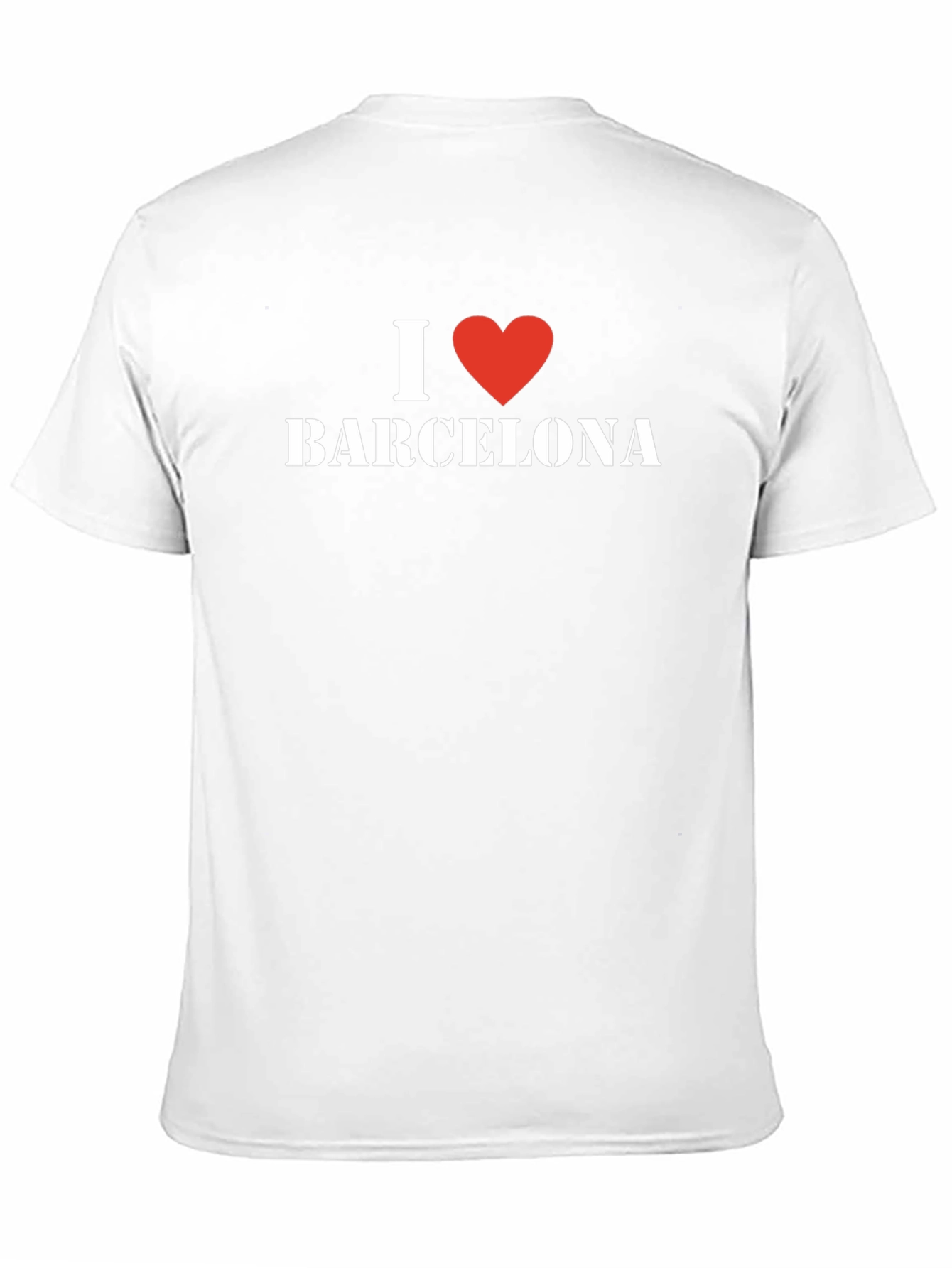I Love Barcelona T-Shirt - Stylish Black Cotton Tee