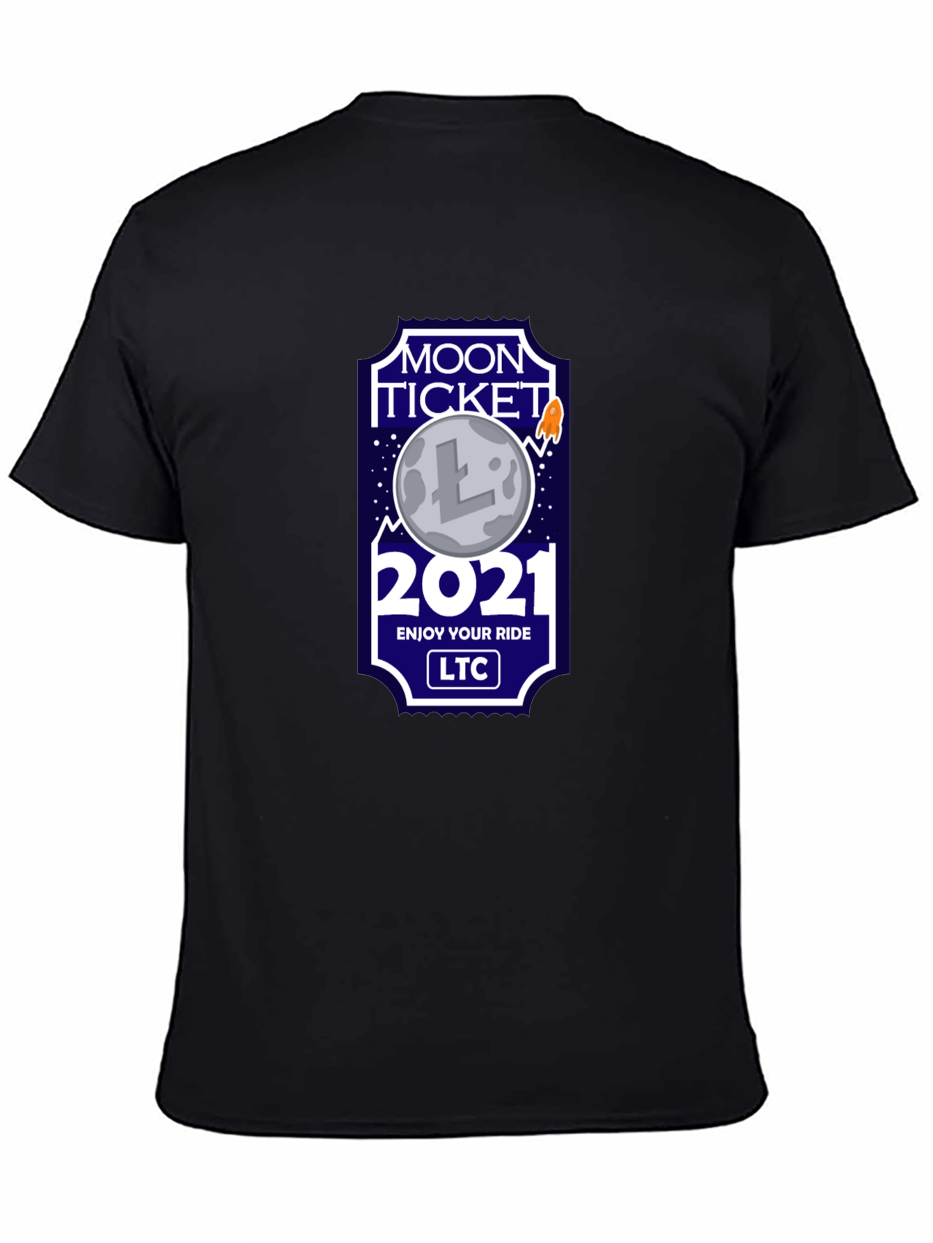 Litecoin LTC Moon Ticket 2021 T-Shirt