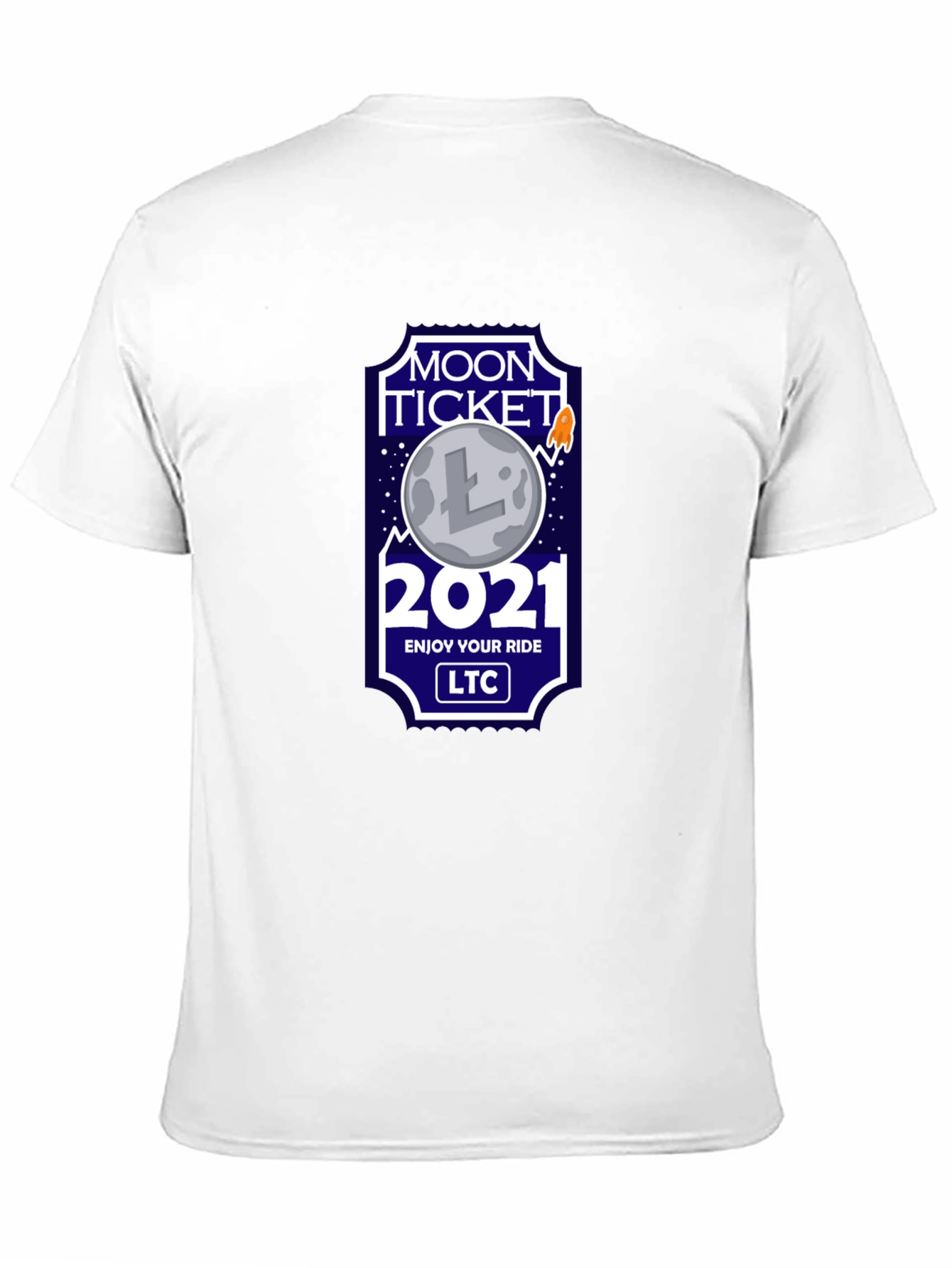 Litecoin LTC Moon Ticket 2021 T-Shirt