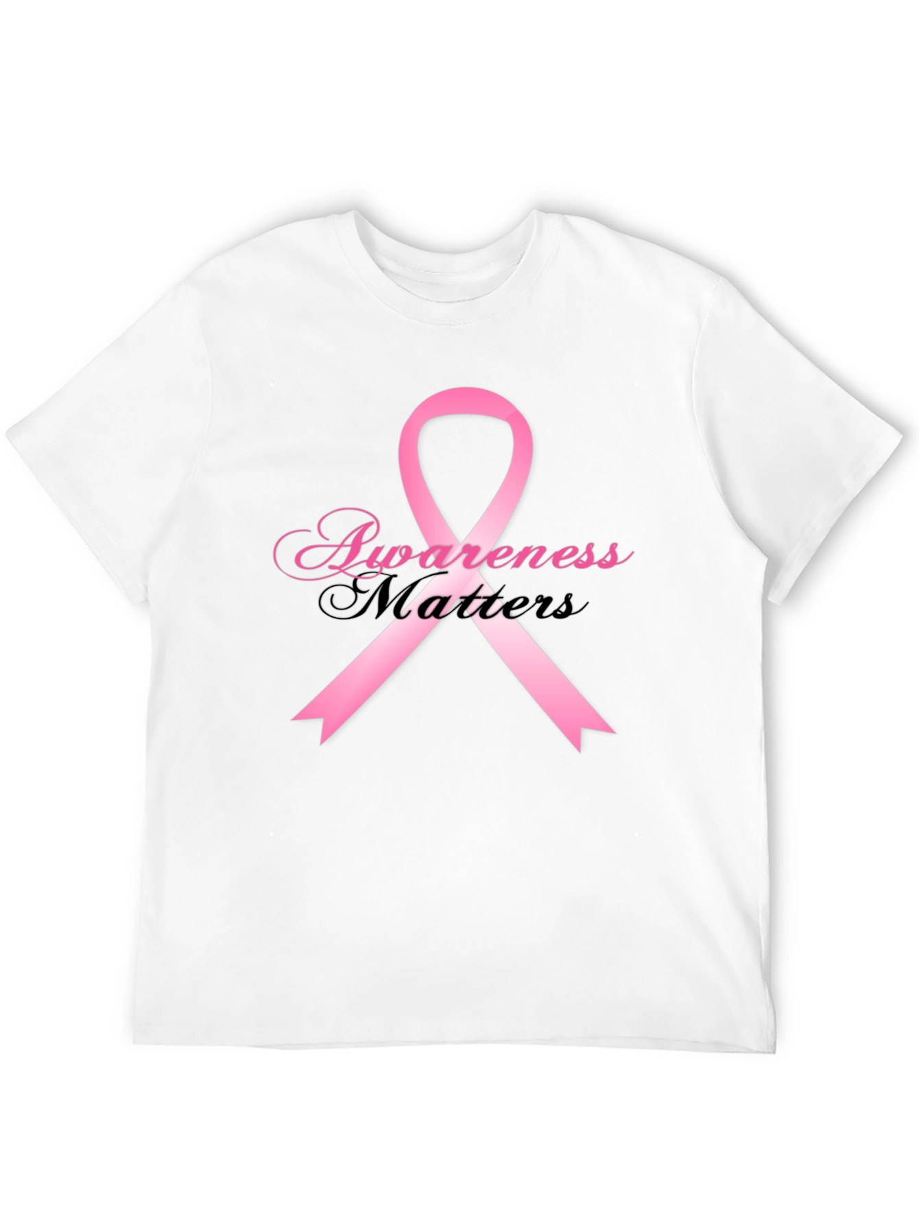 Awareness Matters T-Shirt Pink Ribbon Breast Cancer Support