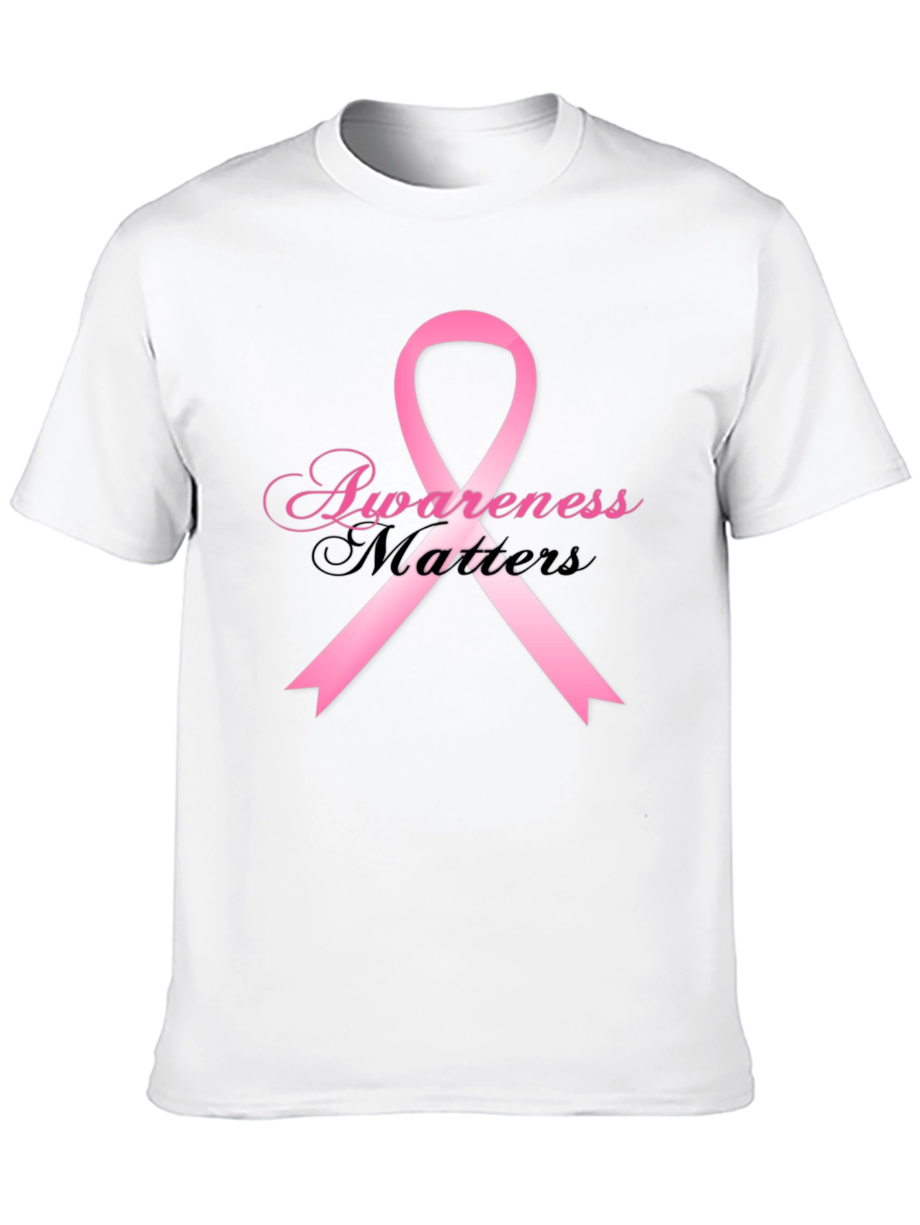 Awareness Matters T-Shirt Pink Ribbon Breast Cancer Support