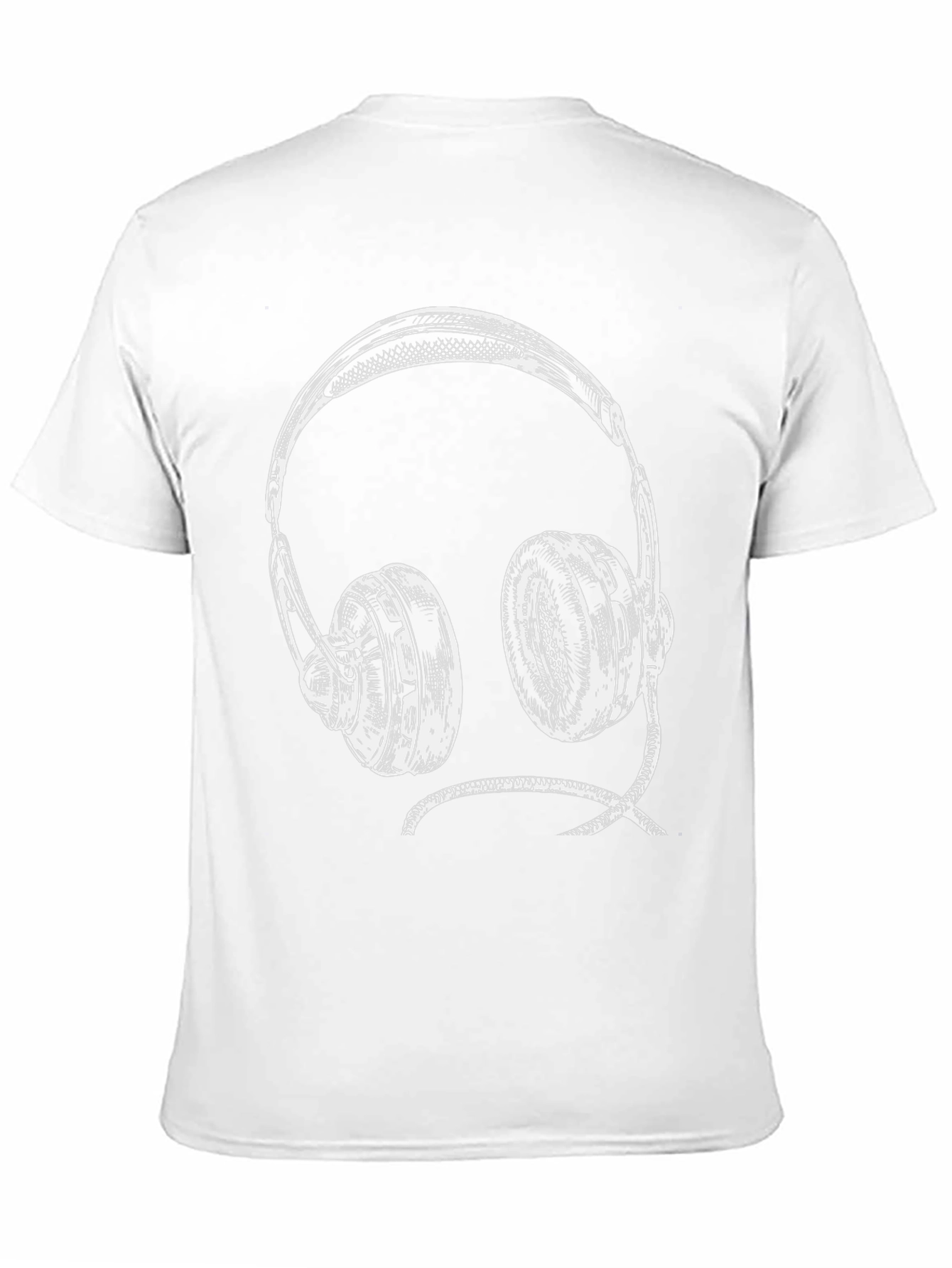 Headphone Graphic Tee - Black
