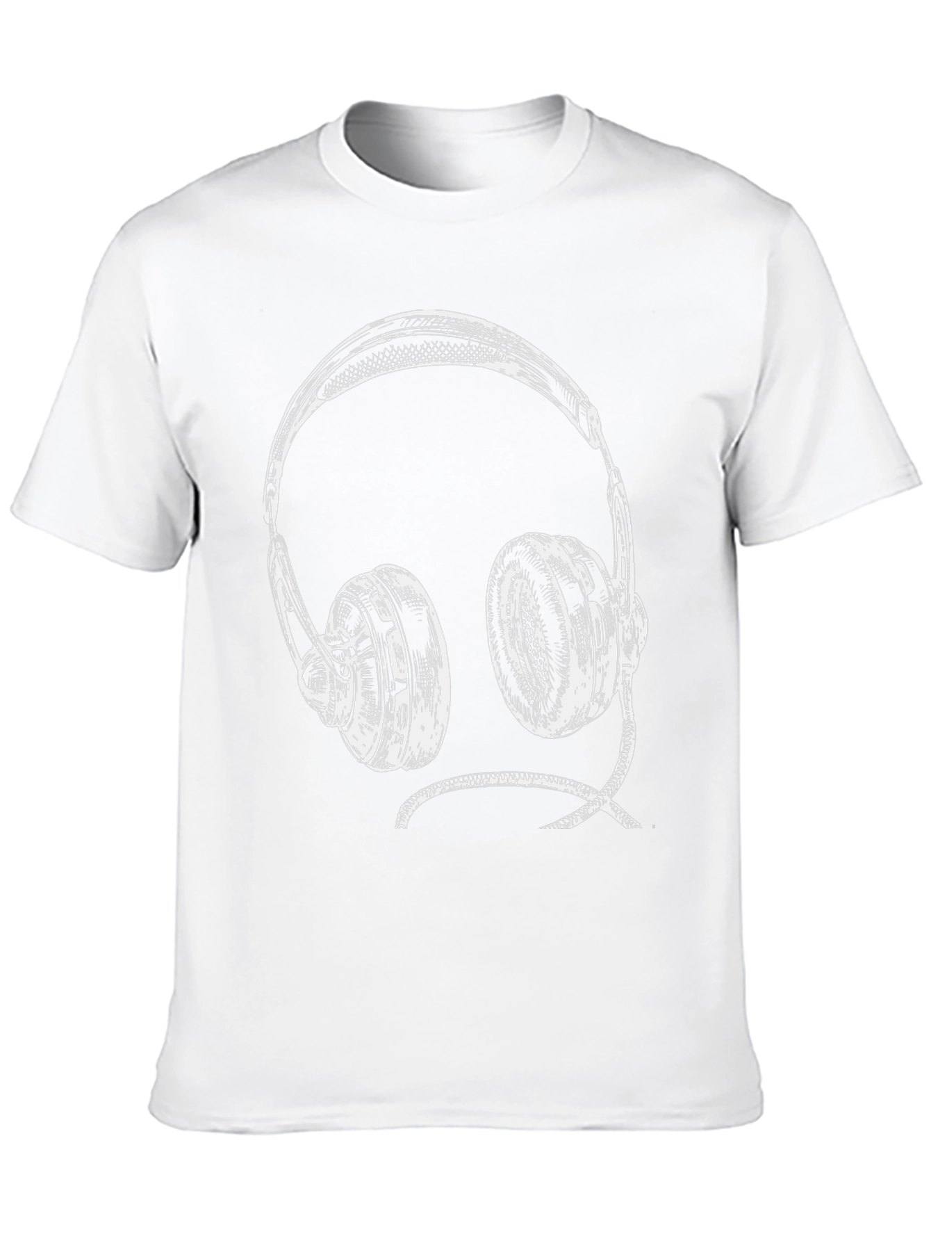 Headphone Graphic Tee - Black