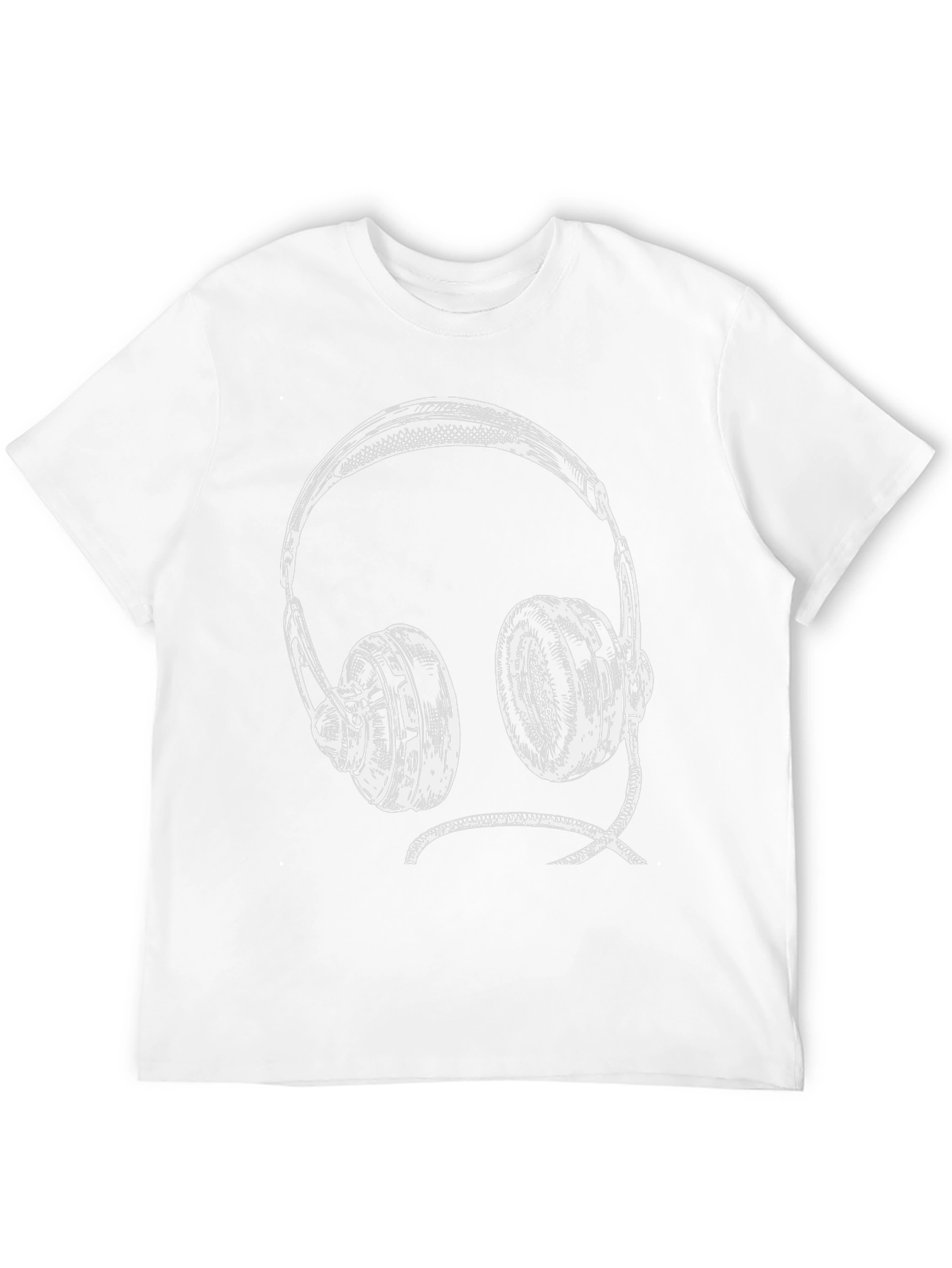 Headphone Graphic Tee - Black