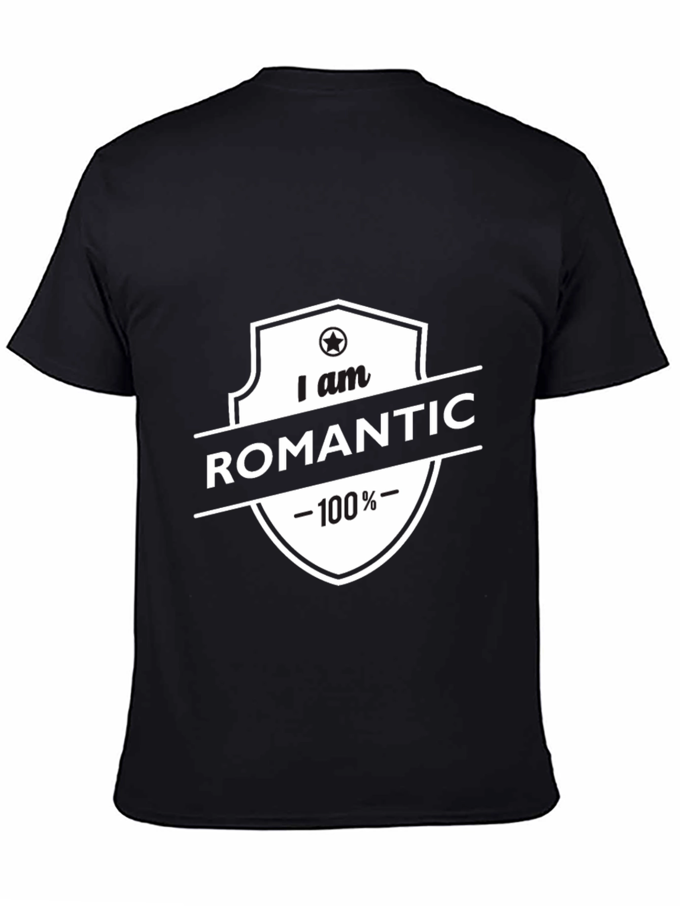 Romantic 100% Black T-Shirt