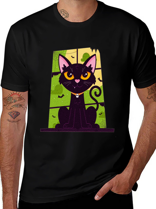 Halloween Cat T-Shirt - Spooky Season Apparel