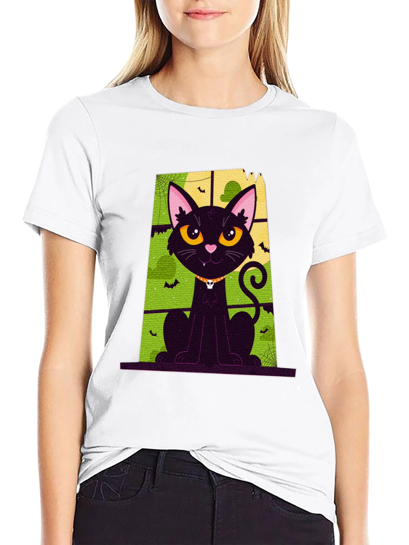 Halloween Cat T-Shirt - Spooky Season Apparel