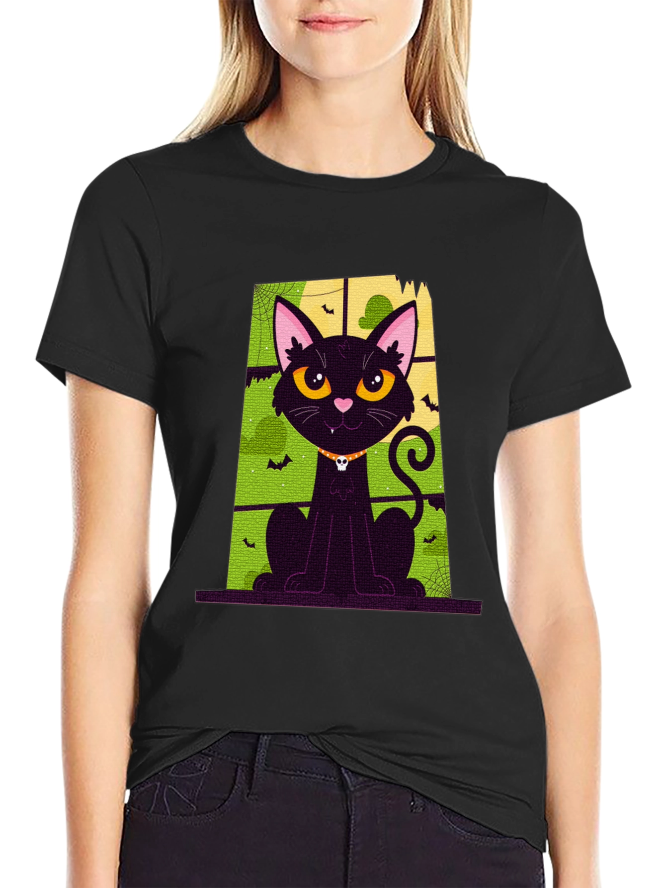 Halloween Cat T-Shirt - Spooky Season Apparel