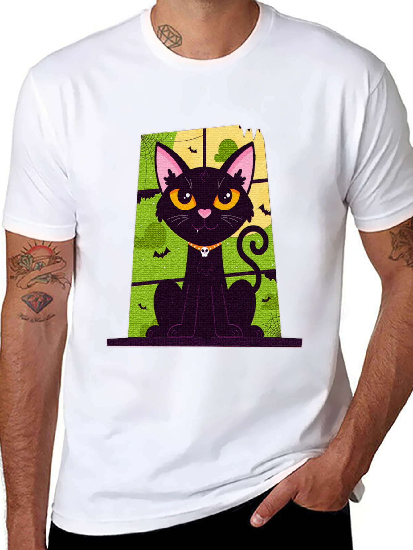 Halloween Cat T-Shirt - Spooky Season Apparel