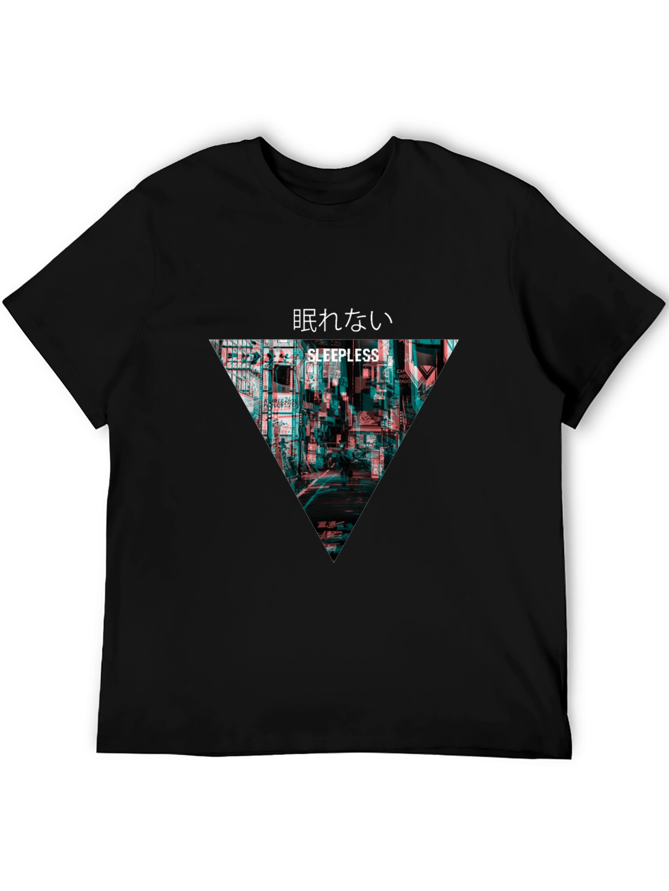 Sleepless Tokyo Graphic T-Shirt - Black