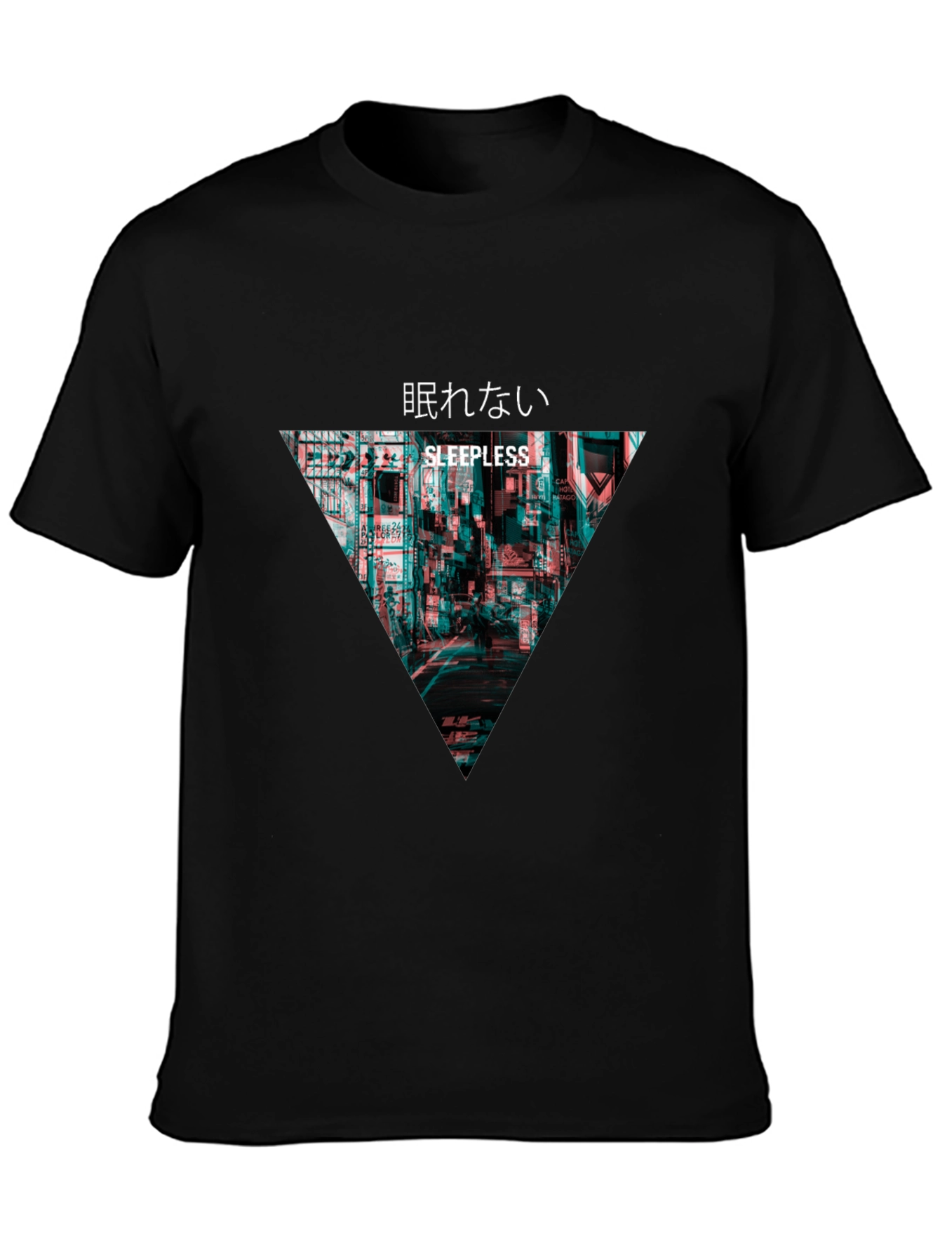 Sleepless Tokyo Graphic T-Shirt - Black