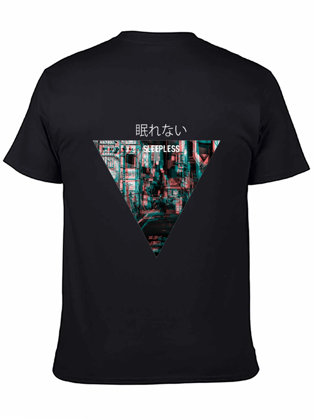 Sleepless Tokyo Graphic T-Shirt - Black