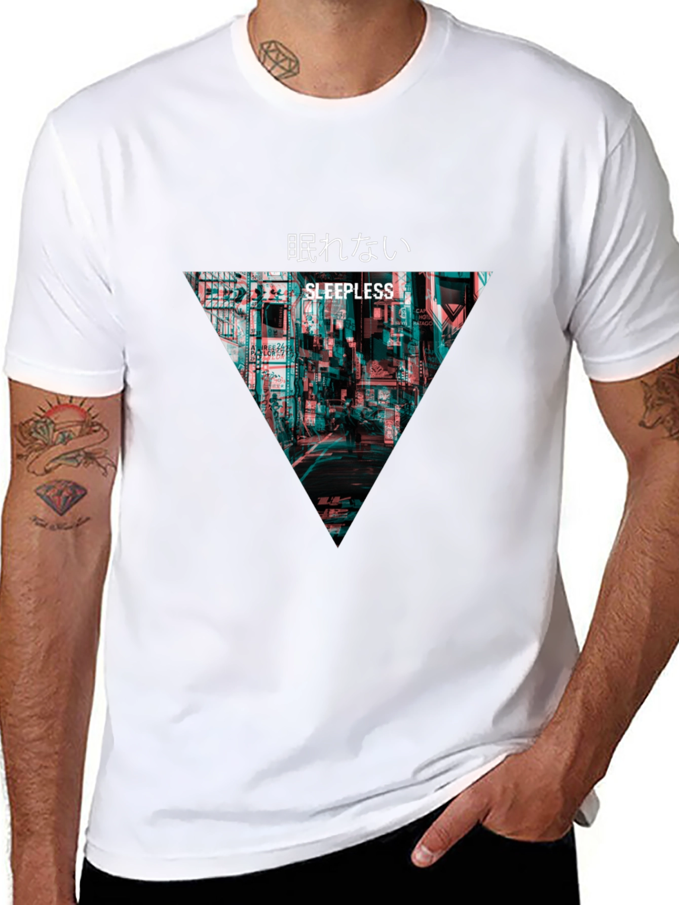 Sleepless Tokyo Graphic T-Shirt - Black