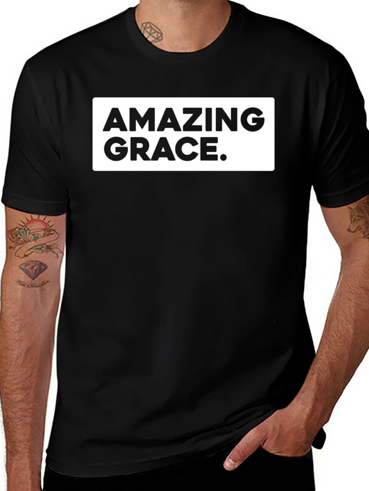 Amazing Grace Graphic Tee - Black