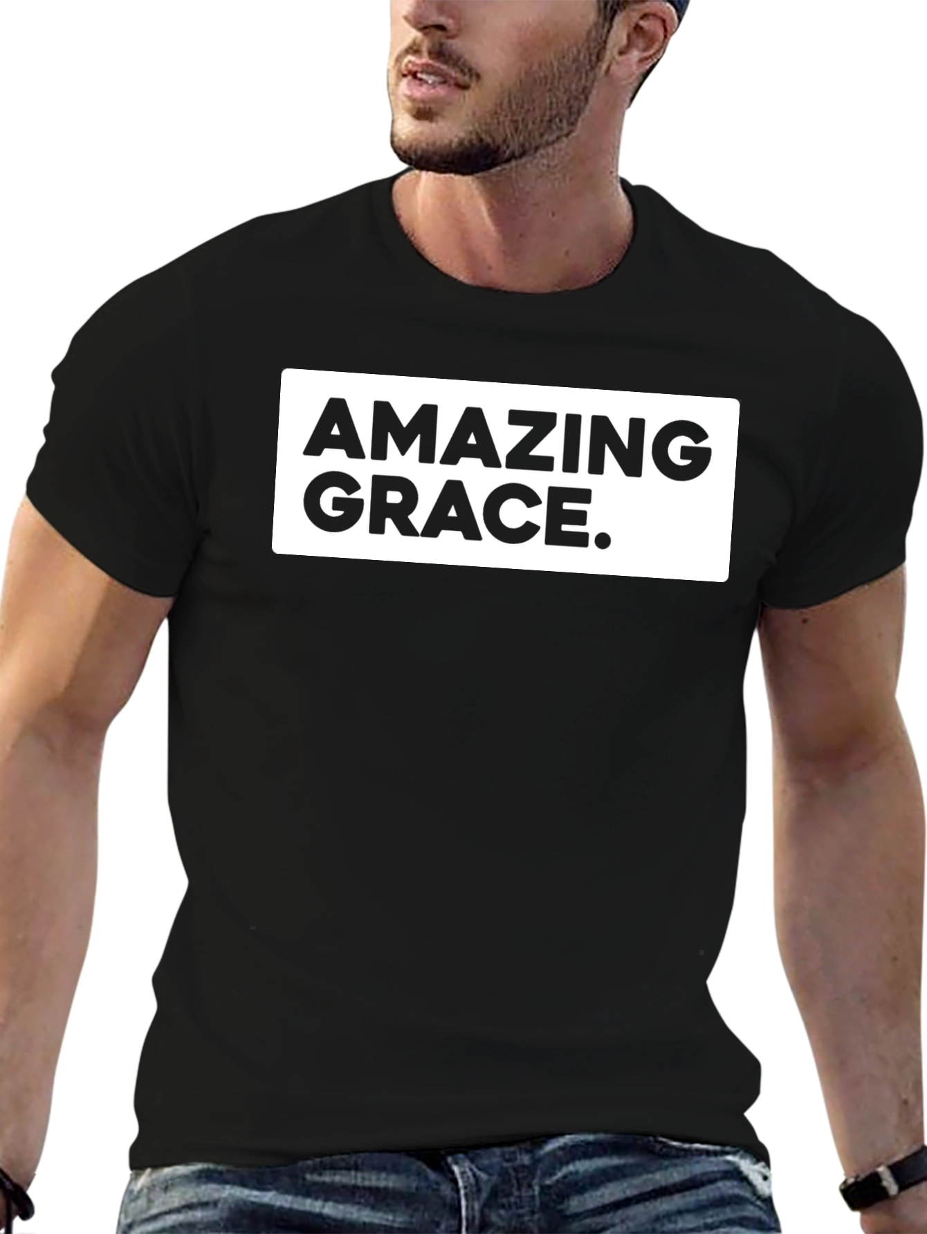 Amazing Grace Graphic Tee - Black