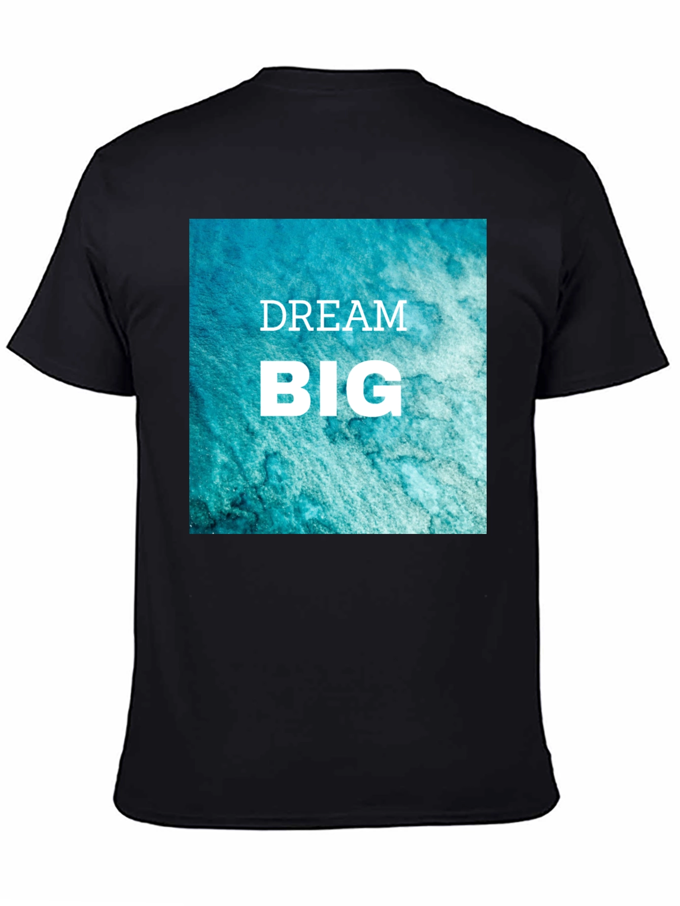 Dream Big Graphic Tee - Black Cotton T-Shirt