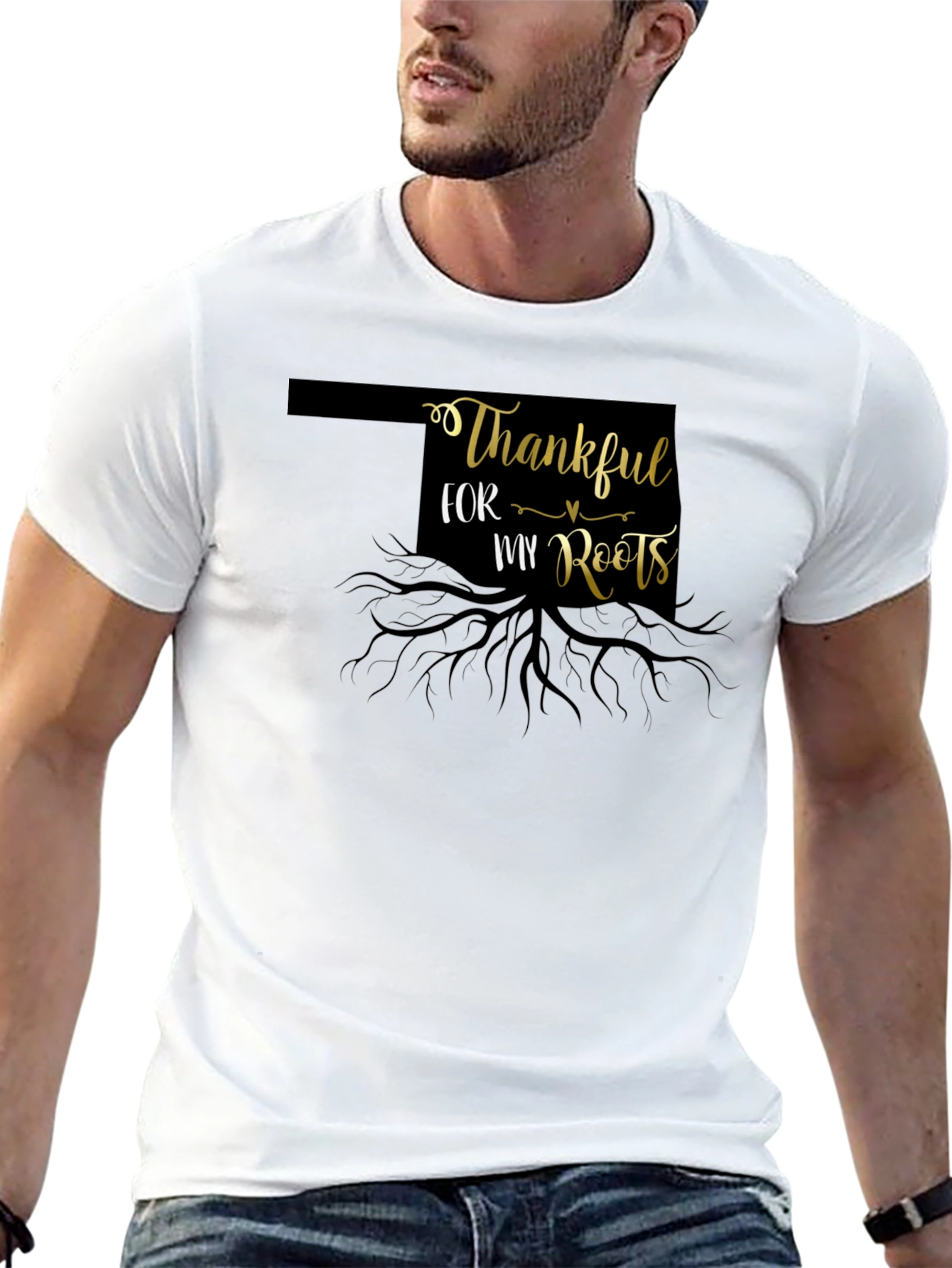 Thankful for My Roots Oklahoma T-Shirt