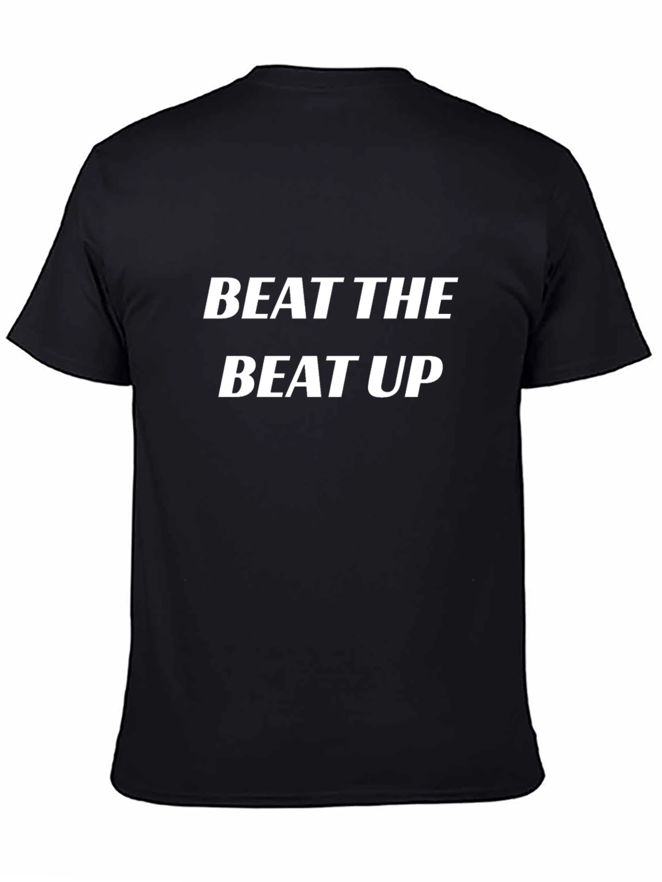 Beat The Beat Up Black Graphic Tee