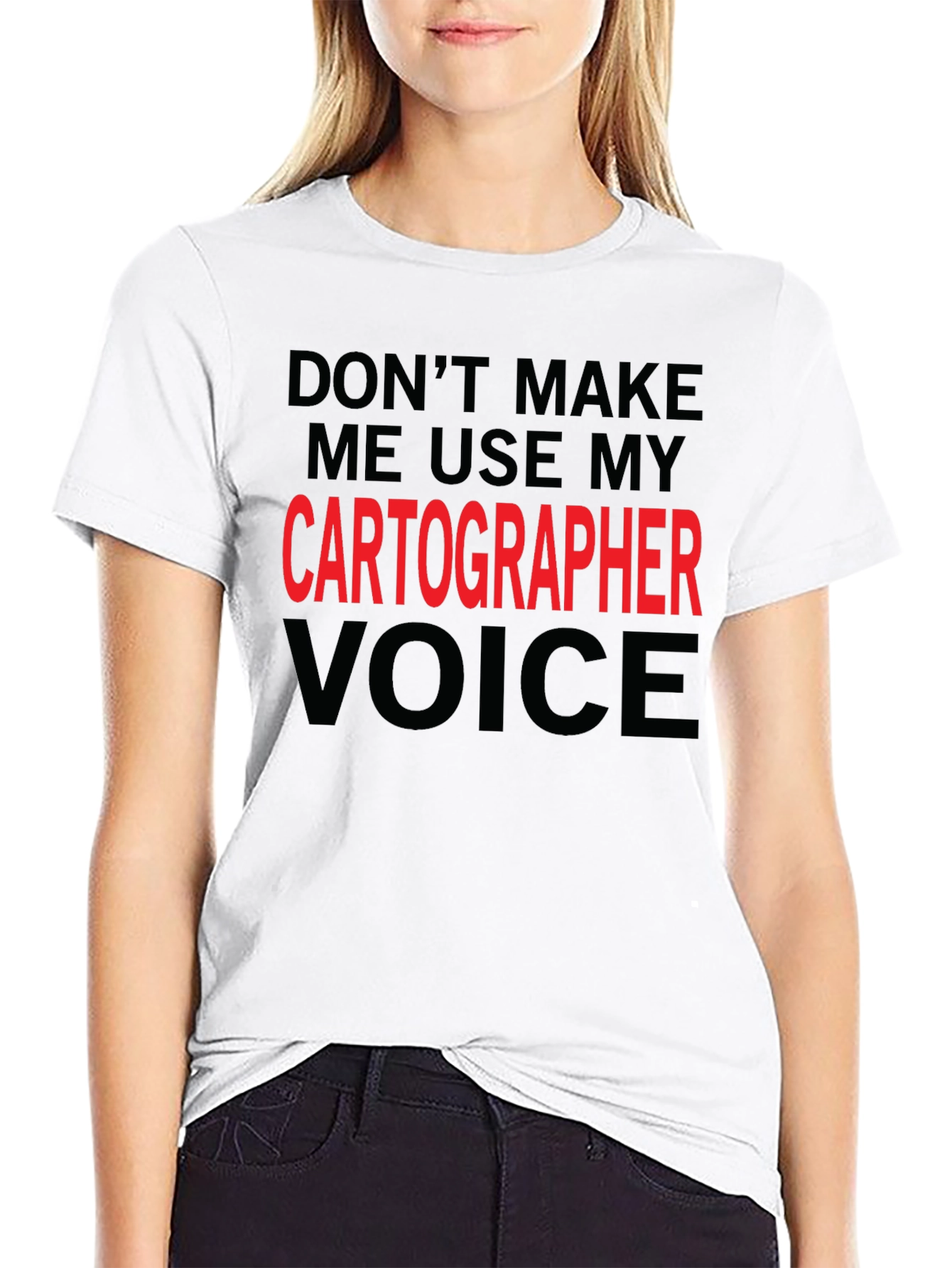 Cartographer Voice Funny T-Shirt - Map Maker Gift