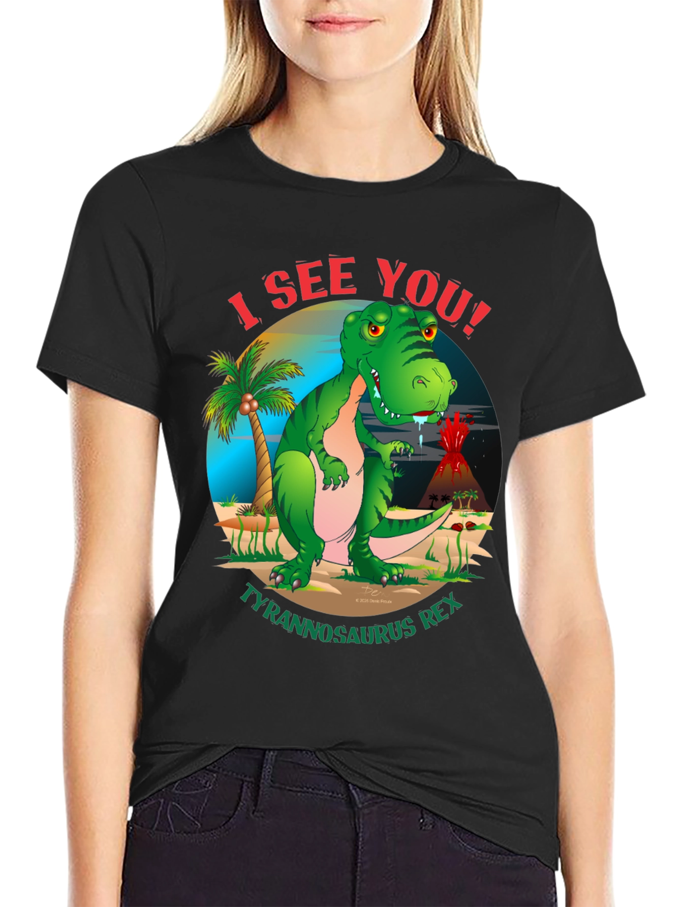 I See You Tyrannosaurus Rex Graphic T-Shirt