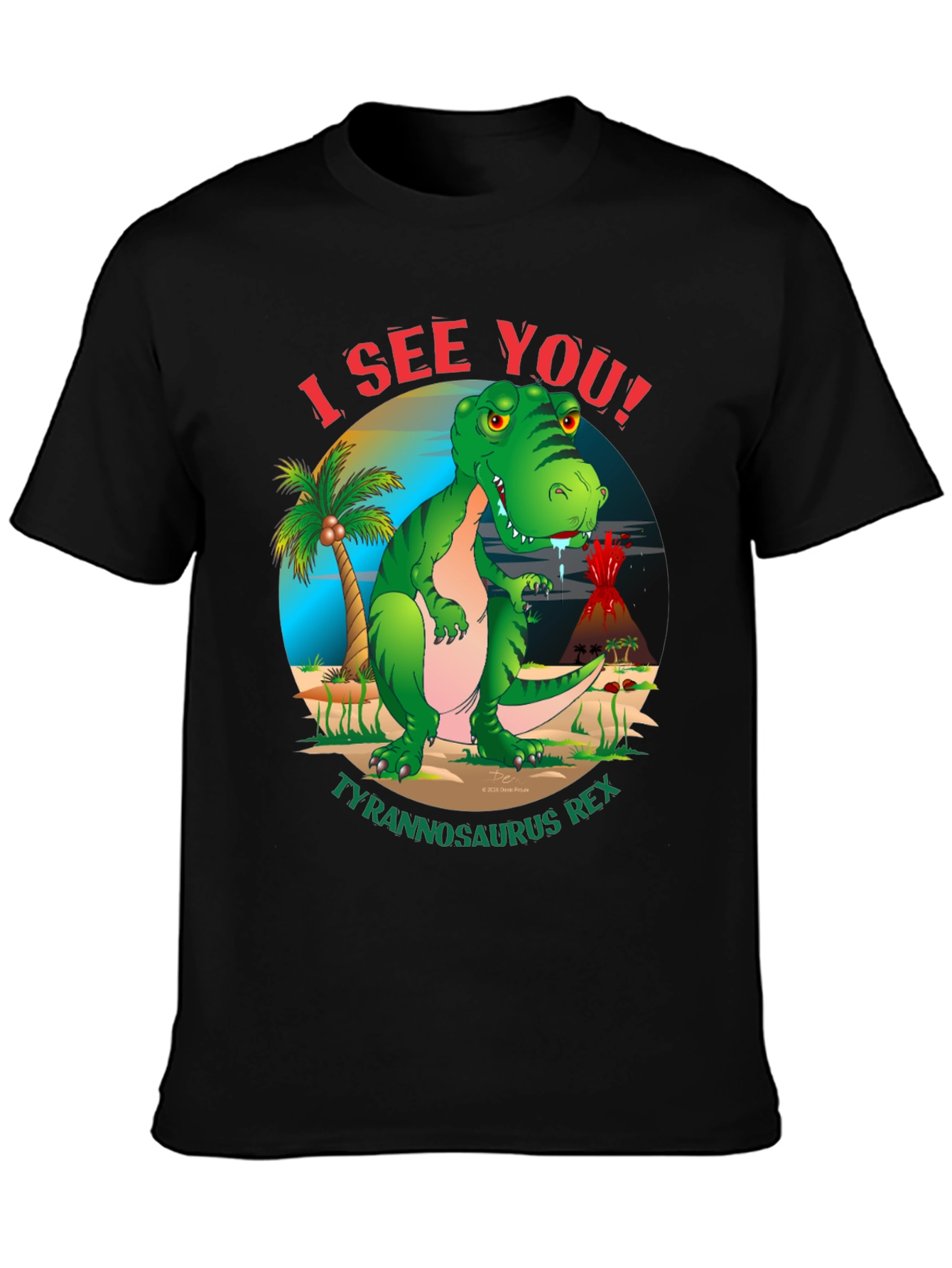 I See You Tyrannosaurus Rex Graphic T-Shirt