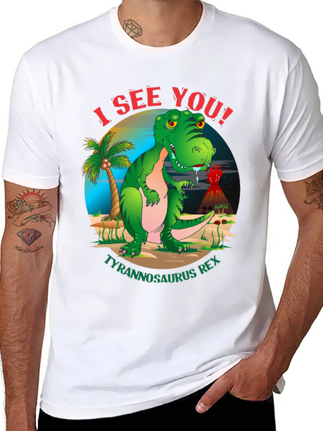 I See You Tyrannosaurus Rex Graphic T-Shirt