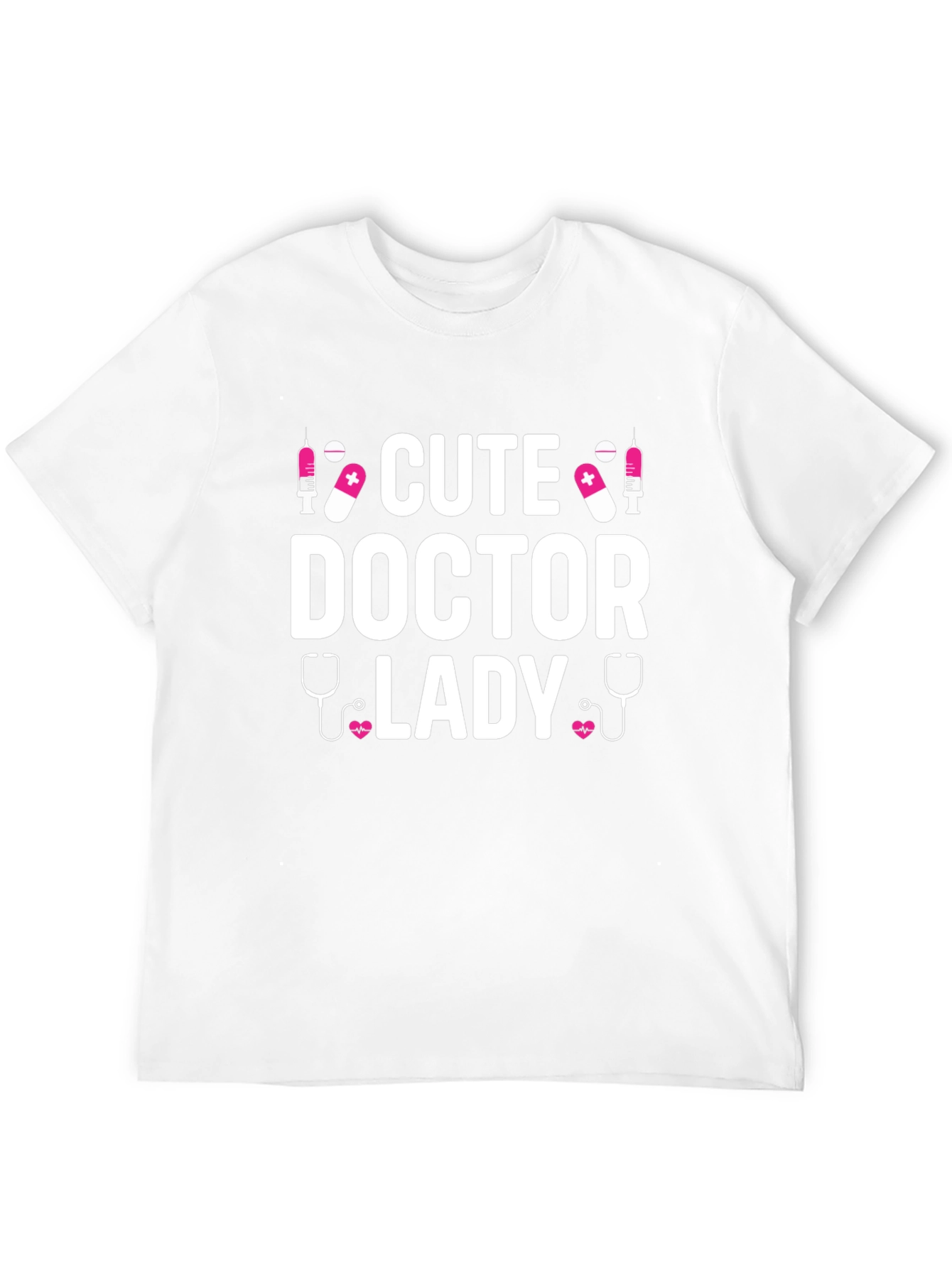Cute Doctor Lady T-Shirt - Black