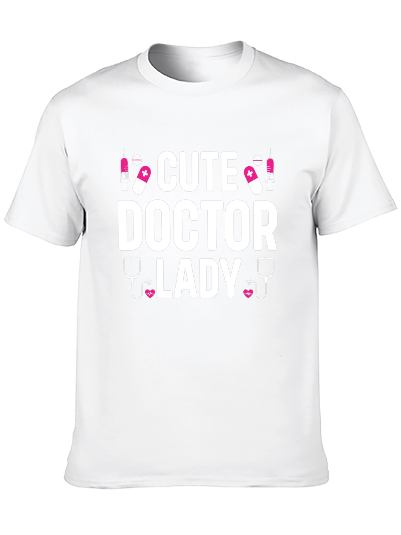 Cute Doctor Lady T-Shirt - Black